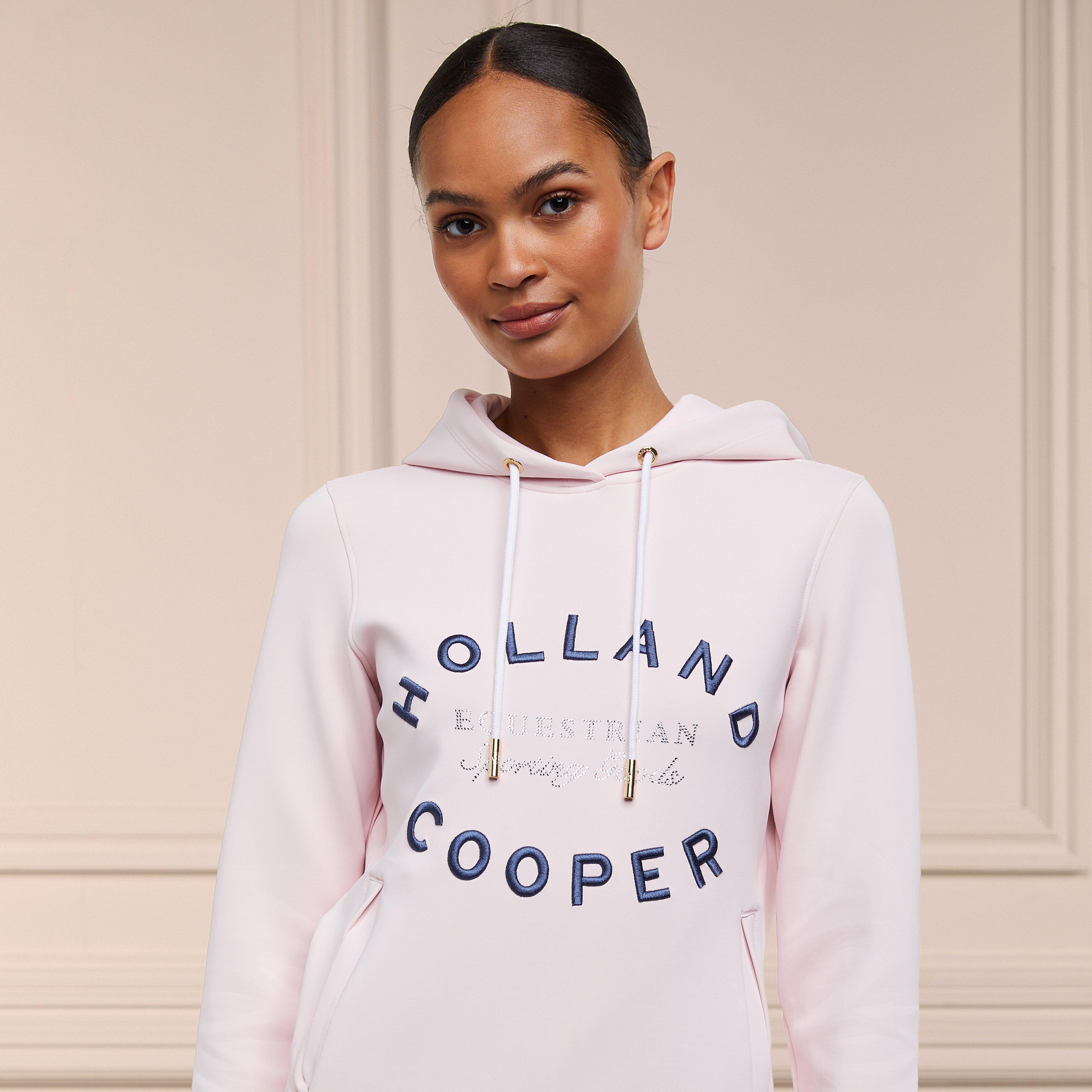 Womens Crystal Hoodie Blush