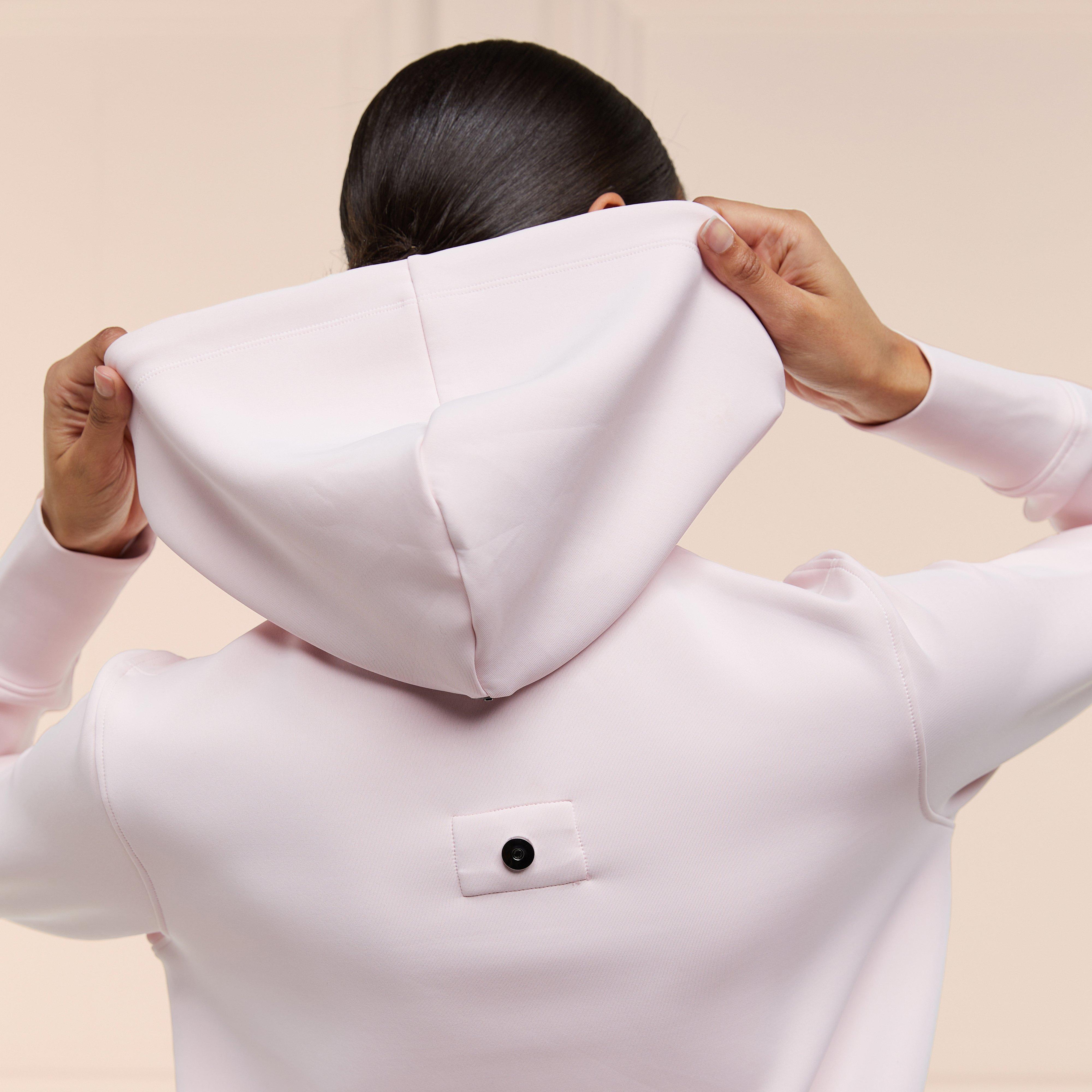 Womens Crystal Hoodie Blush