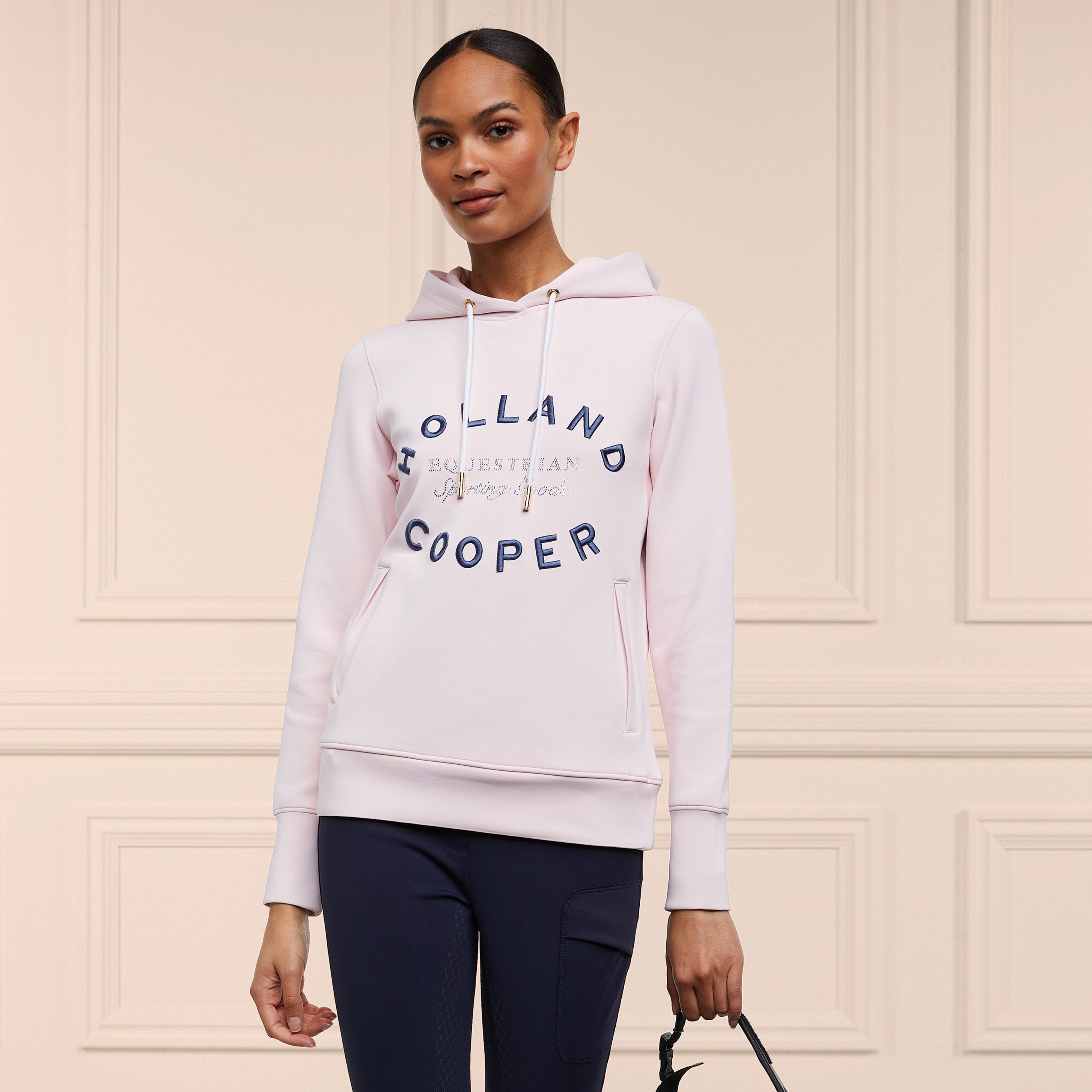 Womens Crystal Hoodie Blush