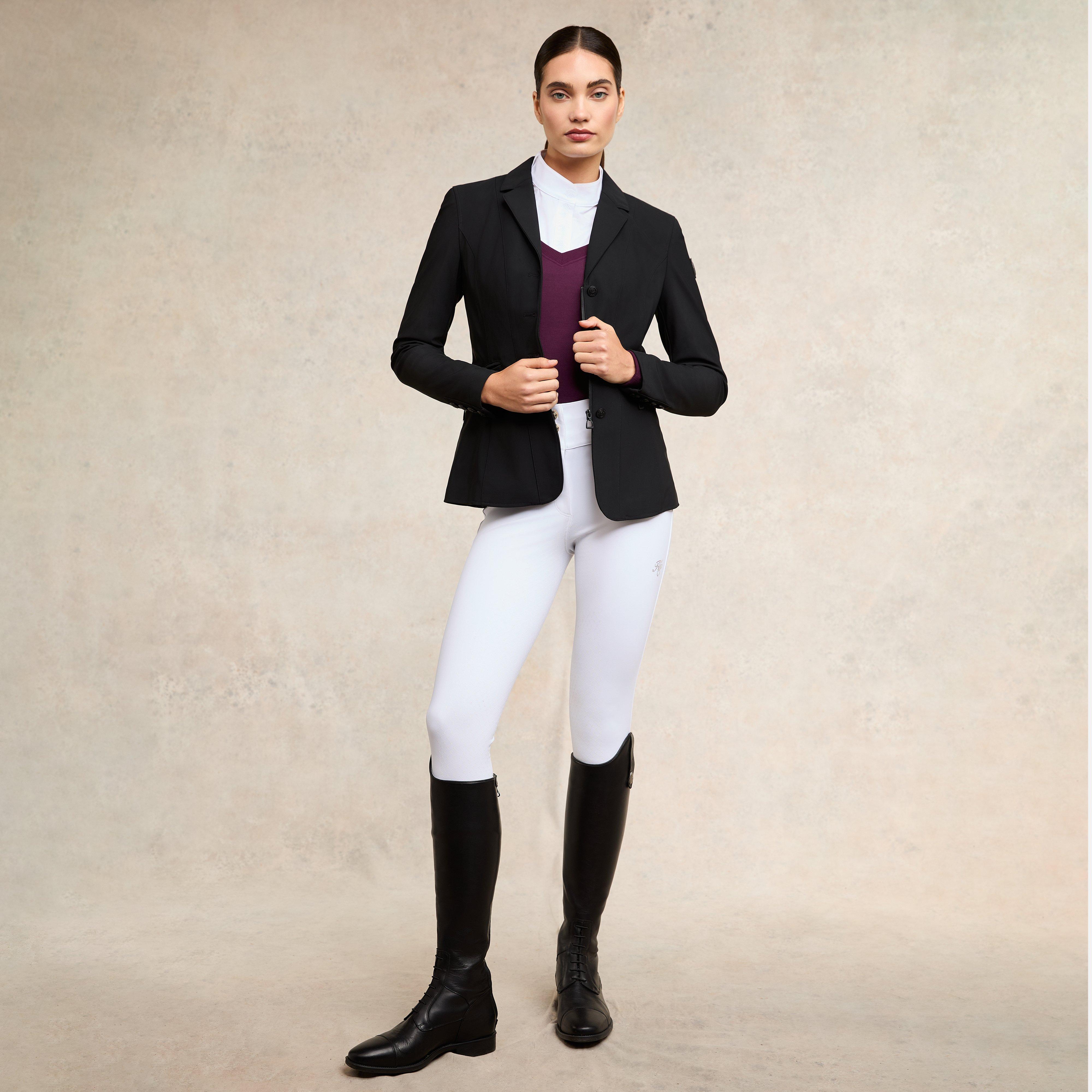 Womens Soft Touch V-Neck Sweater Aubergine