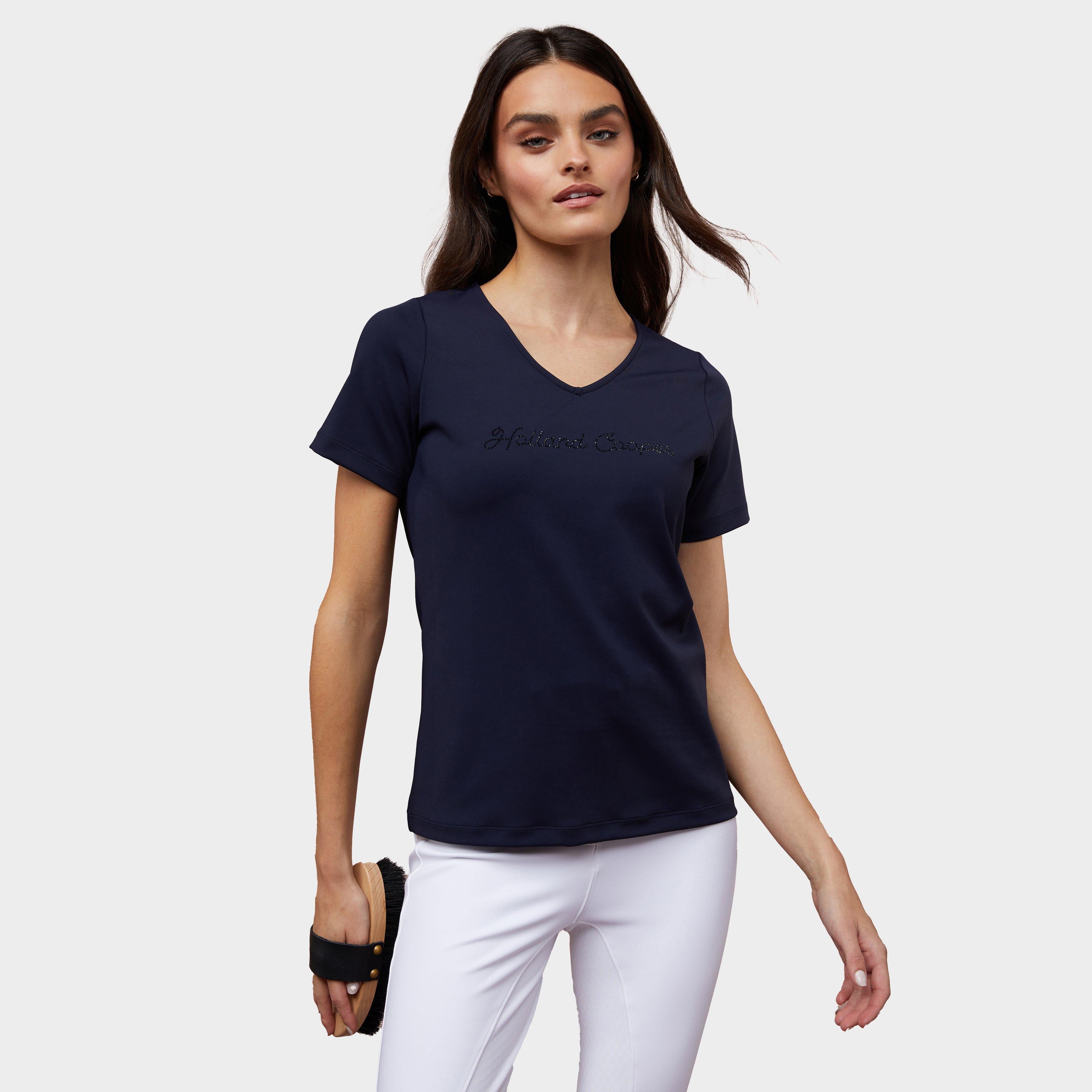Womens Training V-Neck Tee Ink Navy