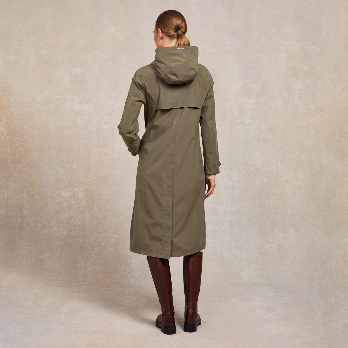 Womens Folgate Rain Coat Soft Khaki