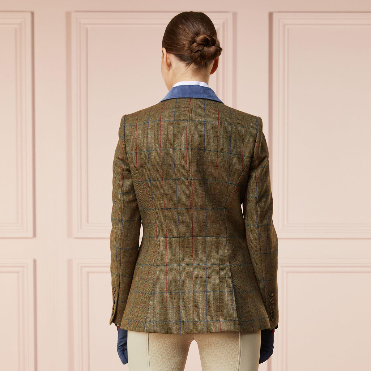 Womens Tweed Riding Jacket Glen Green