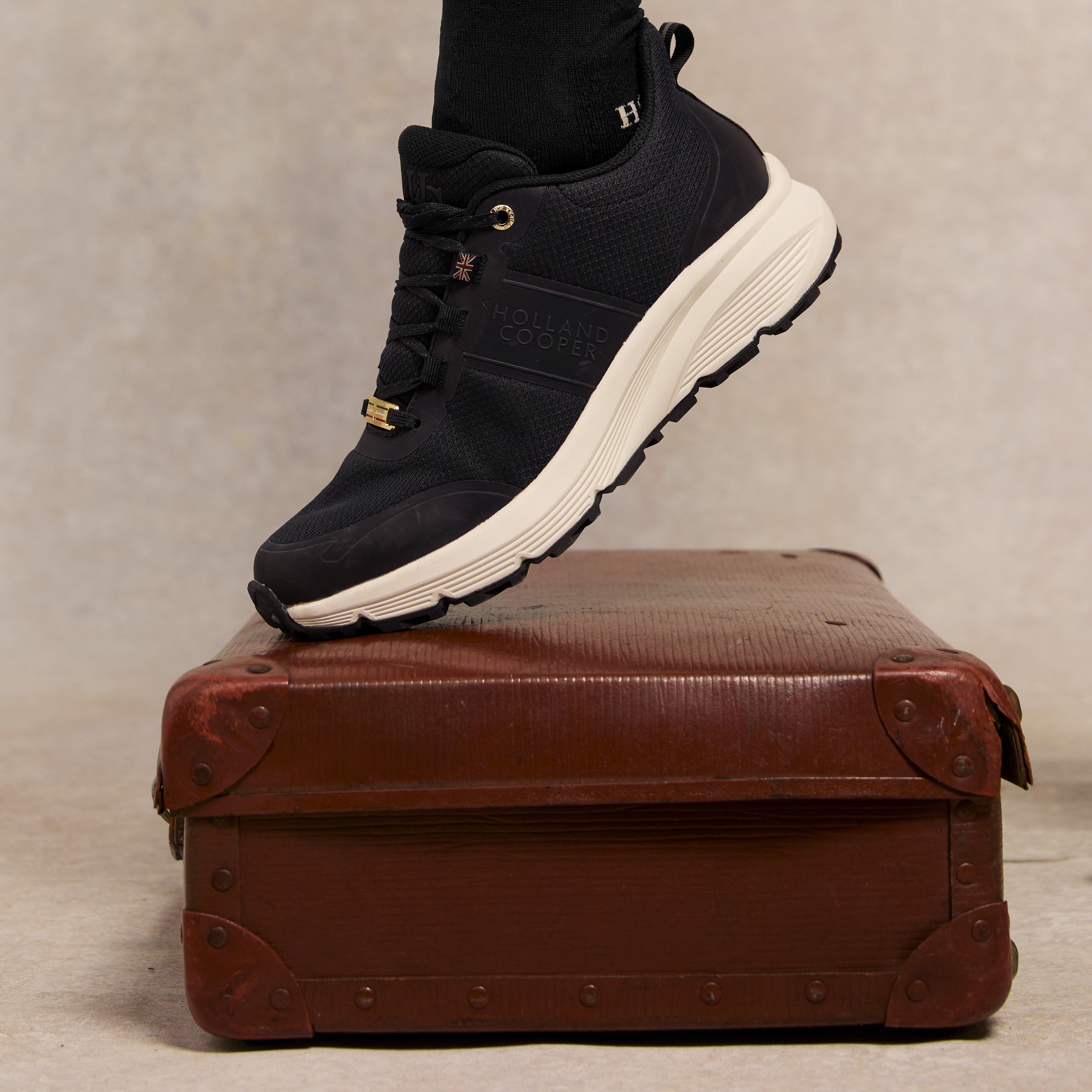 Womens Burghley Waterproof Trainer Black