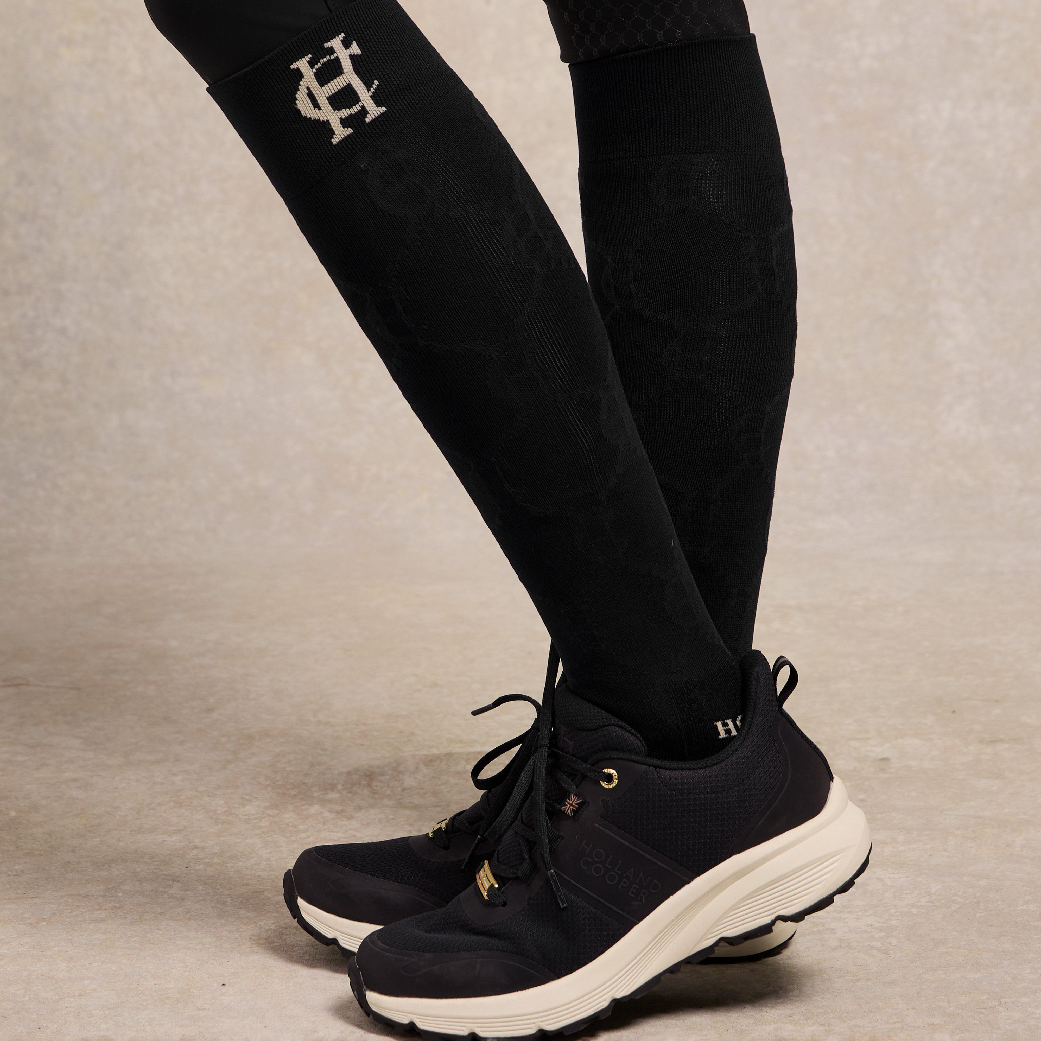 Womens Burghley Waterproof Trainer Black