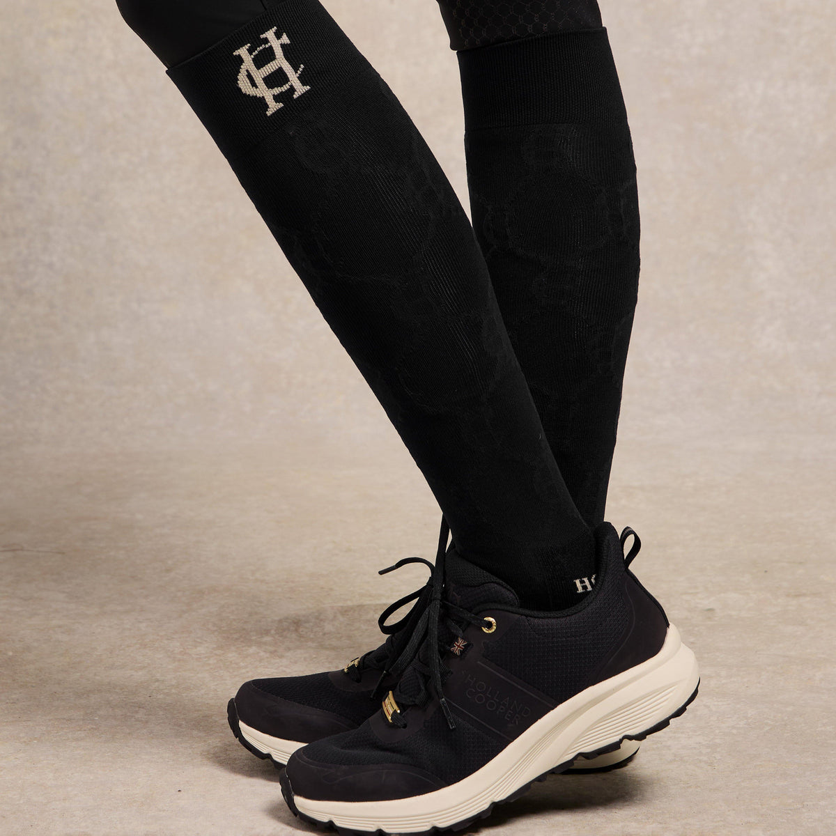 Womens Burghley Waterproof Trainer Black