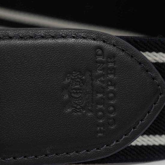 Burghley Logo Riding Belt Ink Navy