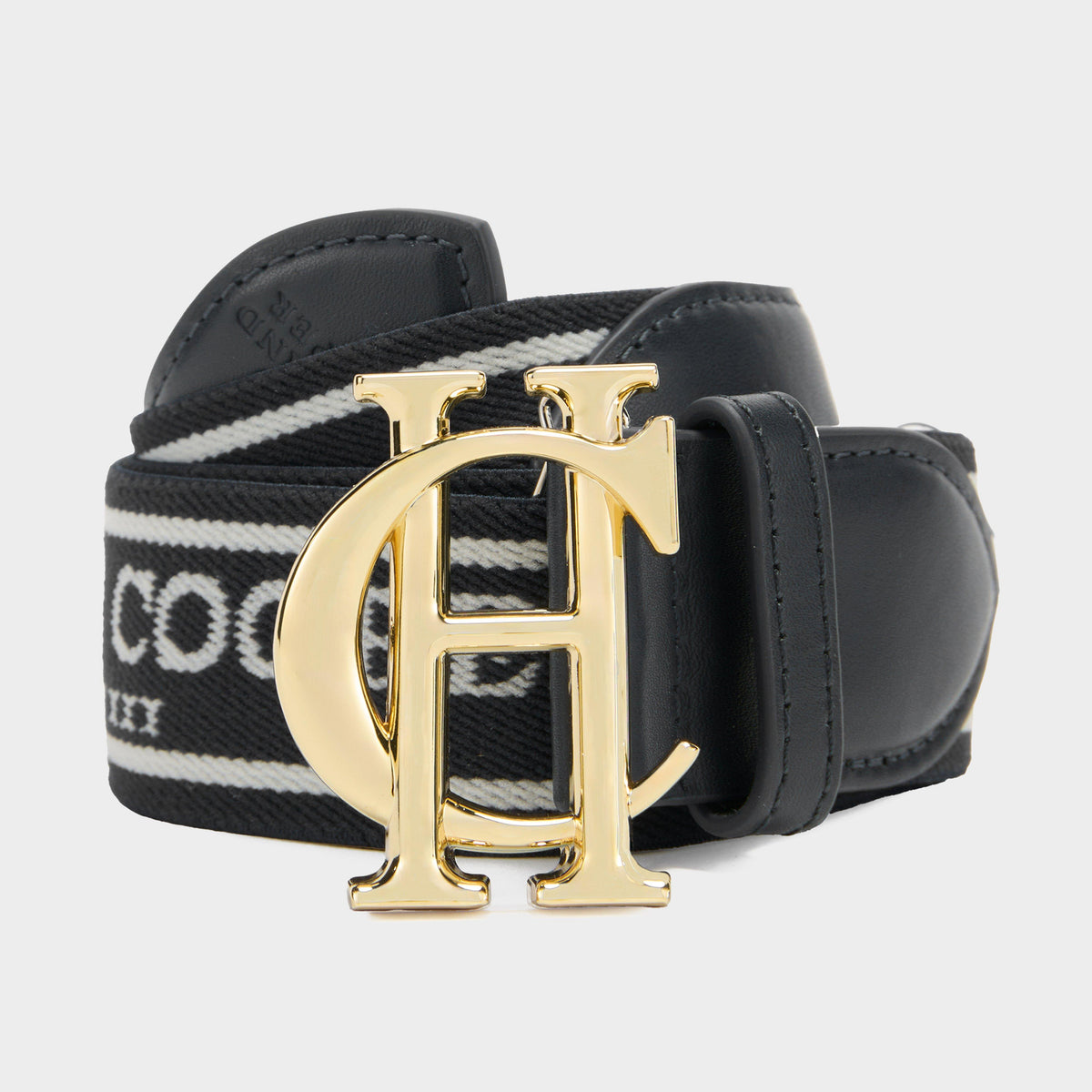 Burghley Logo Riding Belt Black