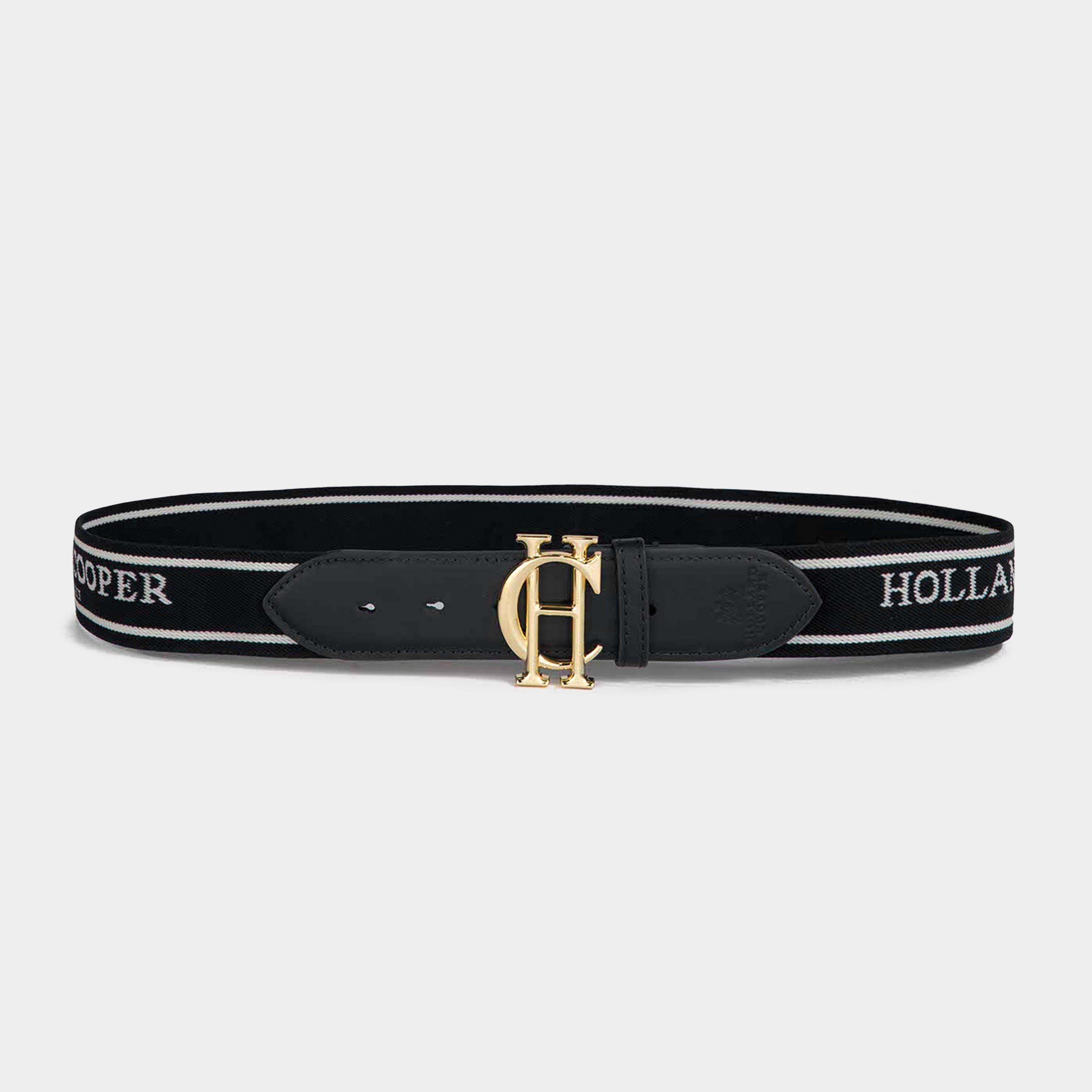 Burghley Logo Riding Belt Black