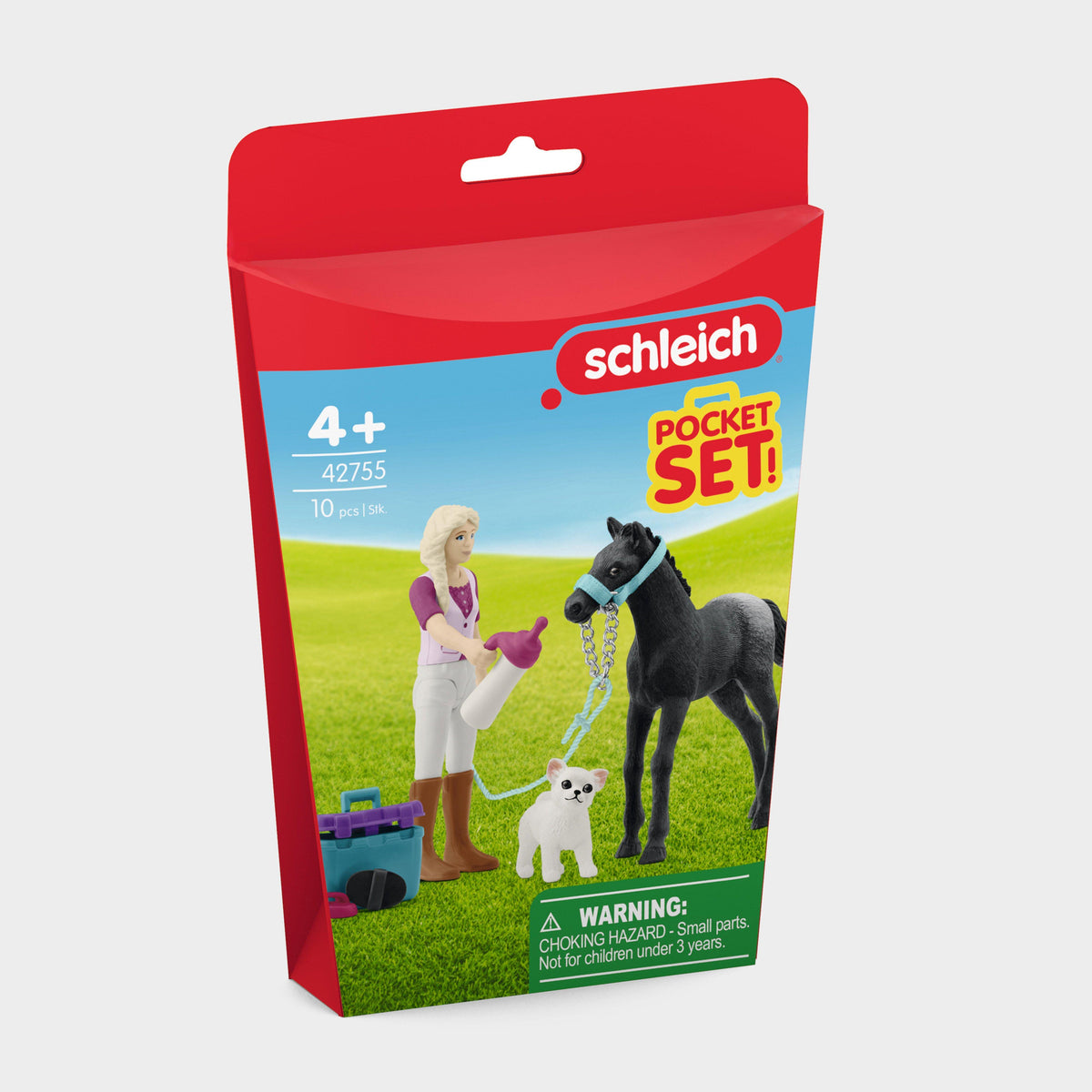 Horse Grooming Playset with Appaloosa Foal