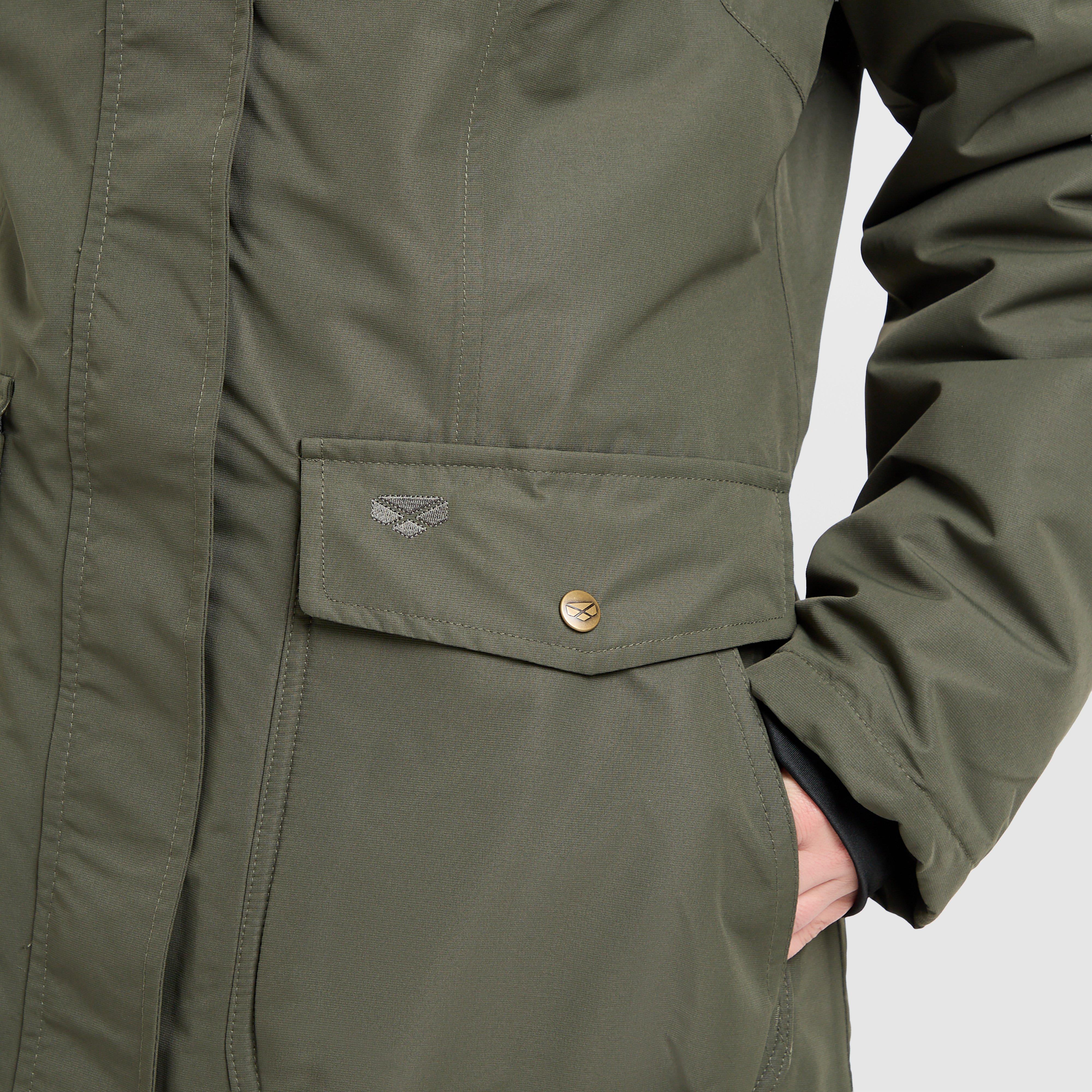 Womens Walker Long Coat Fern Green