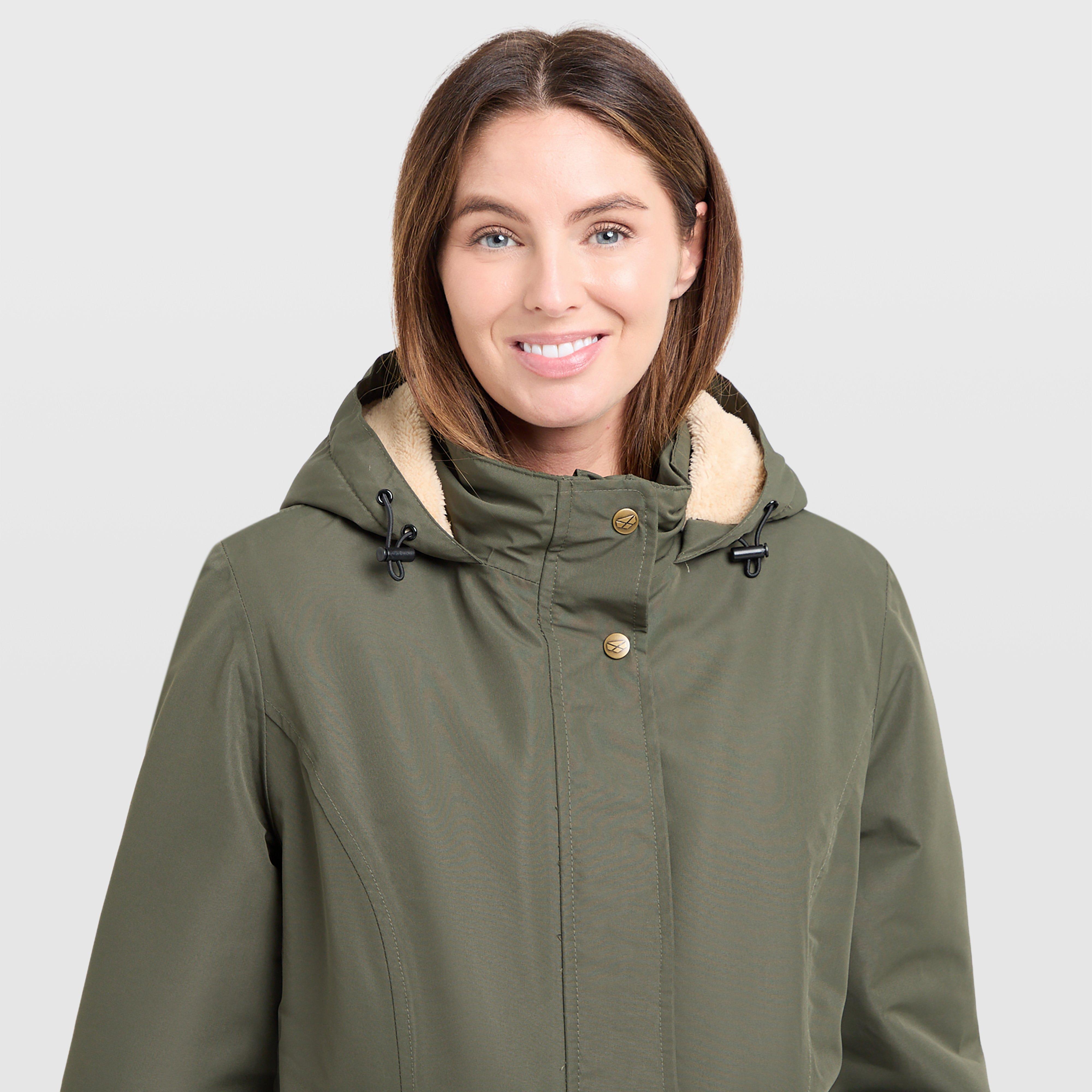 Womens Walker Long Coat Fern Green