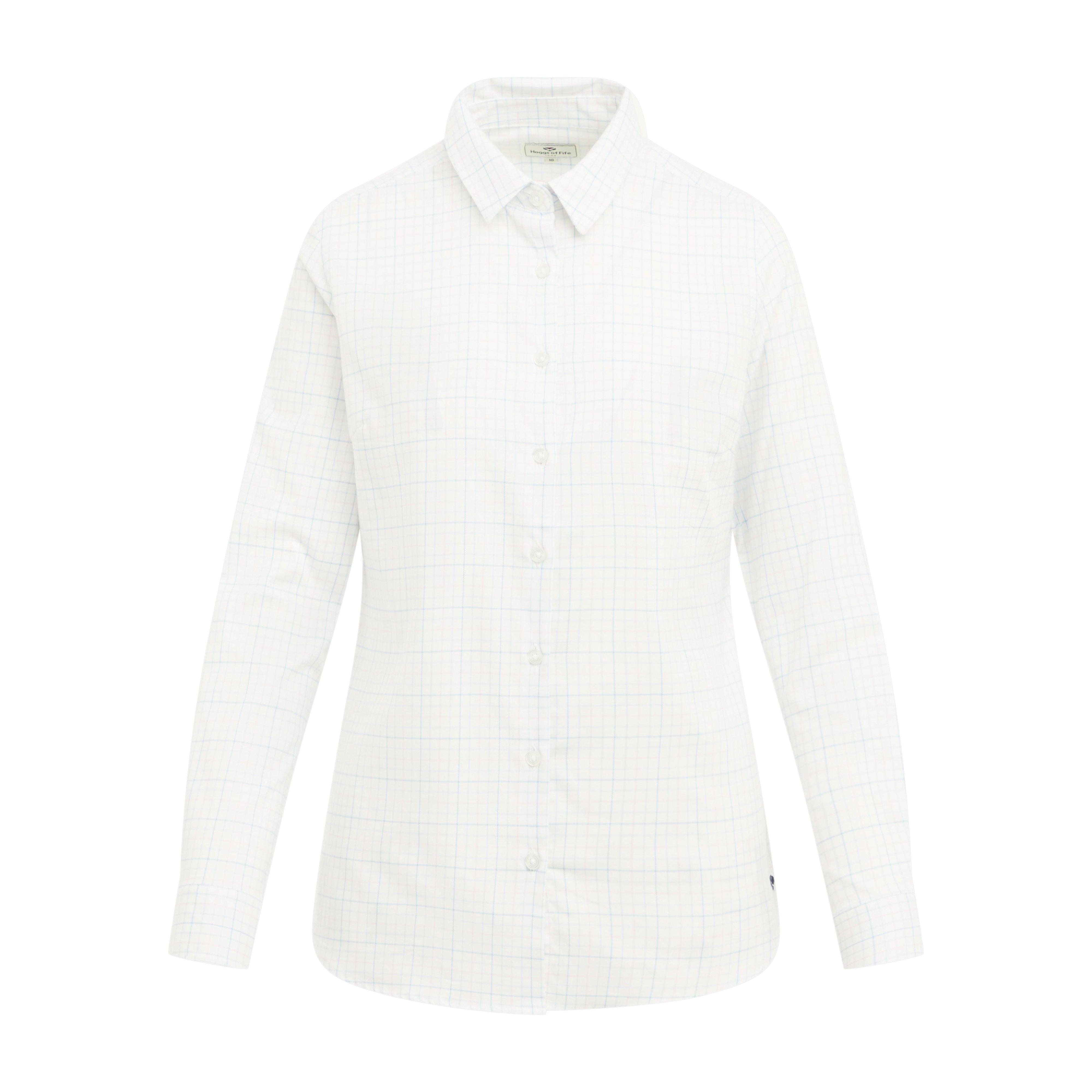 Womens Callie Twill Shirt White/Pink/Blue