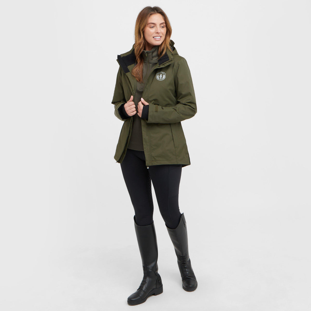 Women’s Olivia Waterproof Riding Jacket Olive