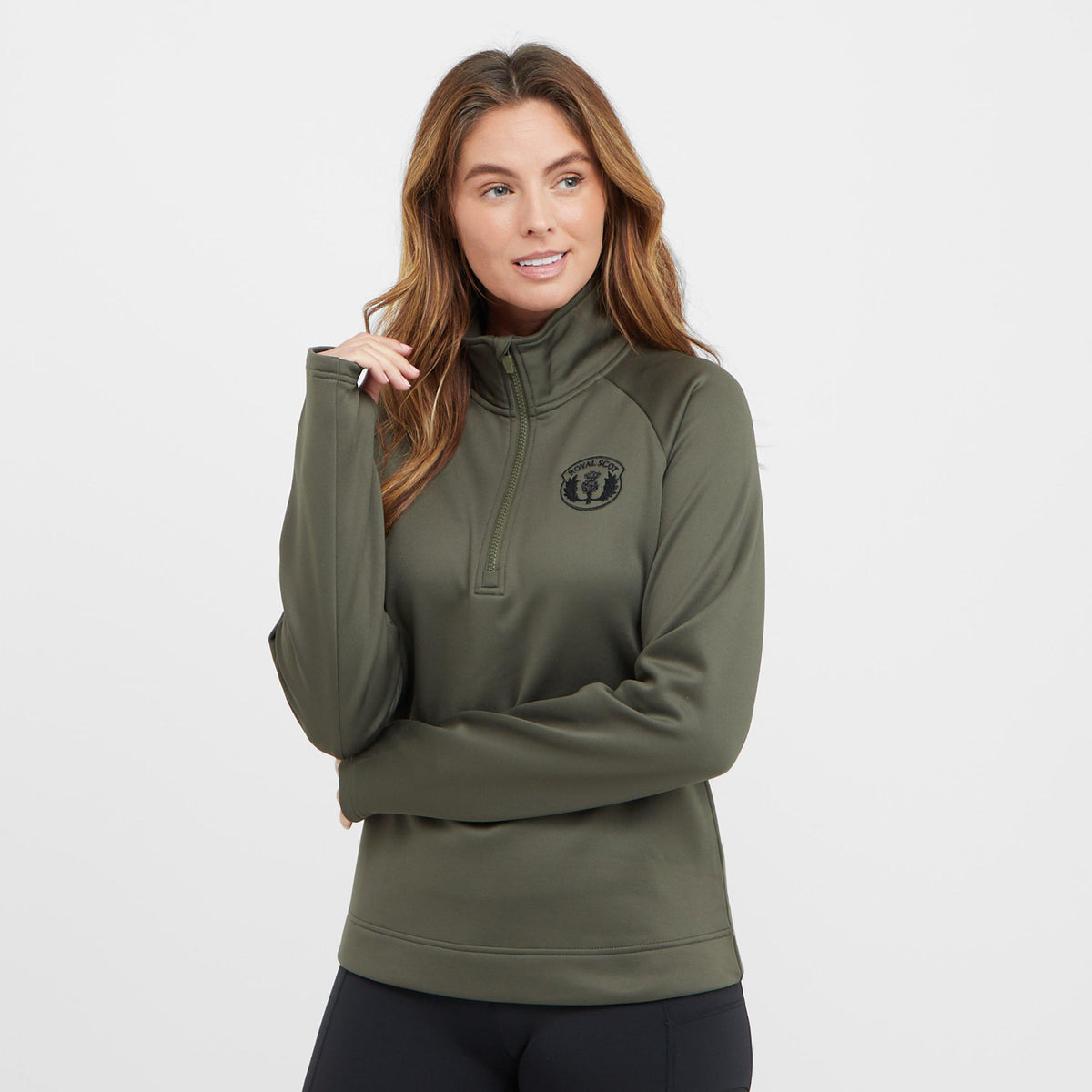 Womens Katie 1/4 Zip Sweatshirt Olive