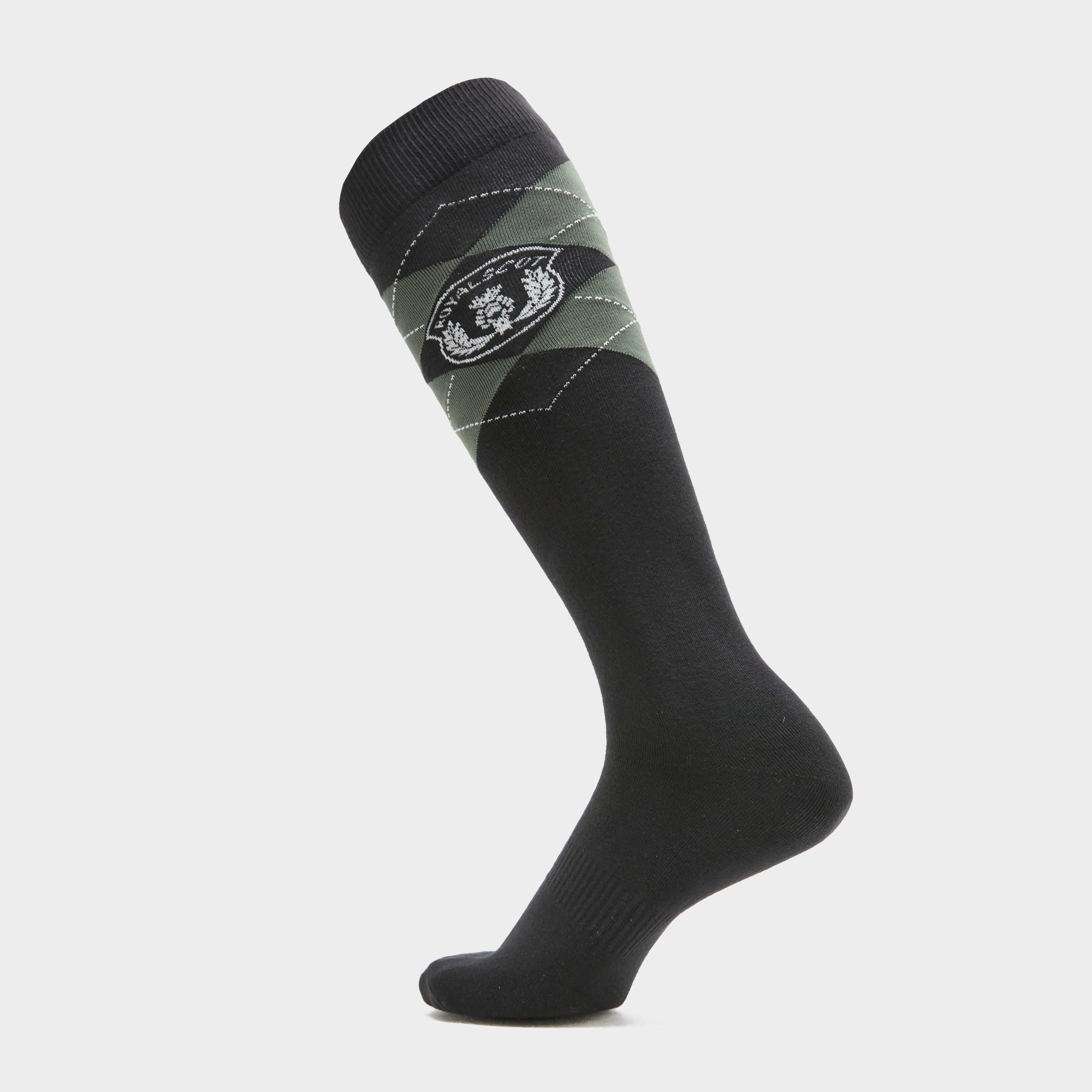 Women's Argyle Riding Socks Olive/Black