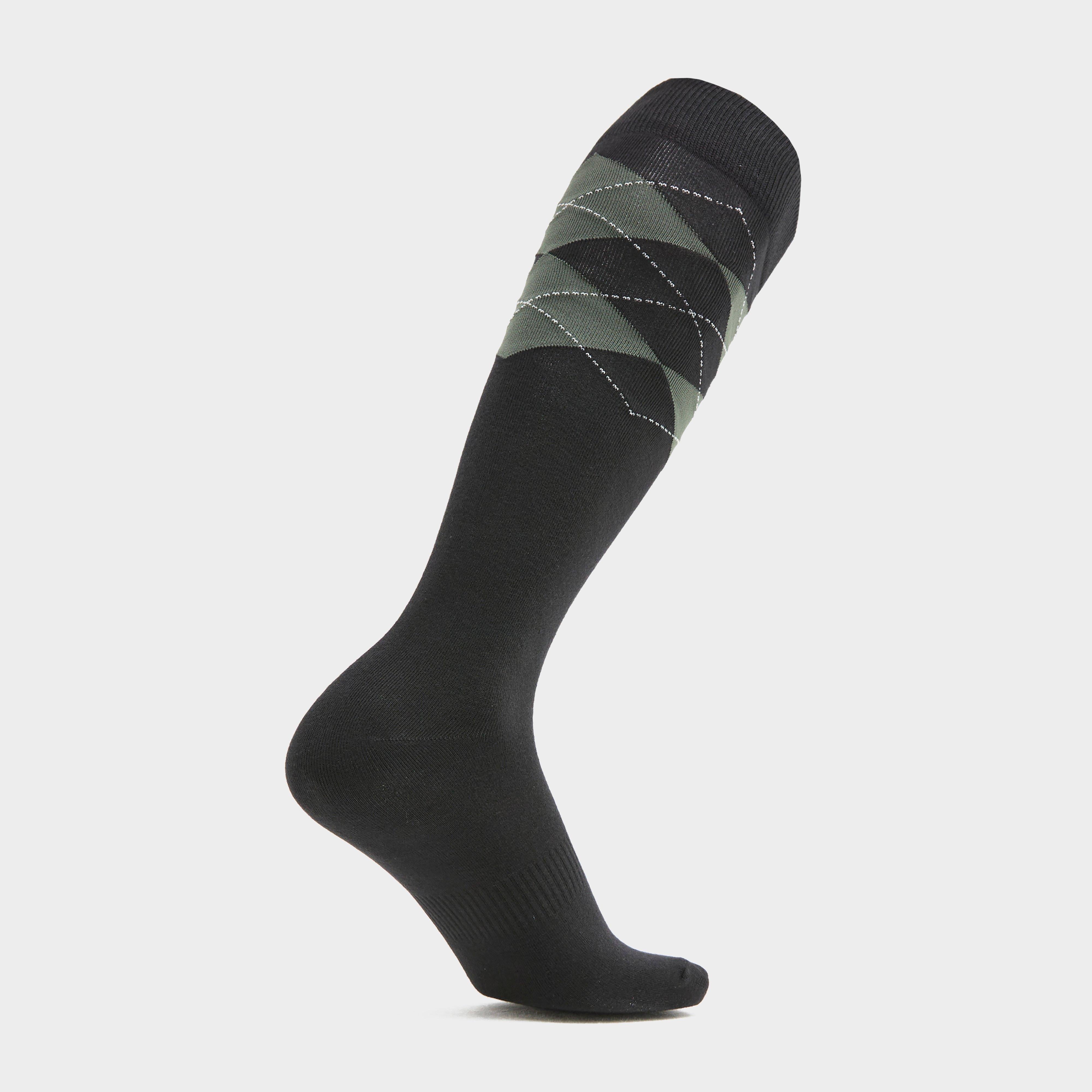 Women's Argyle Riding Socks Olive/Black