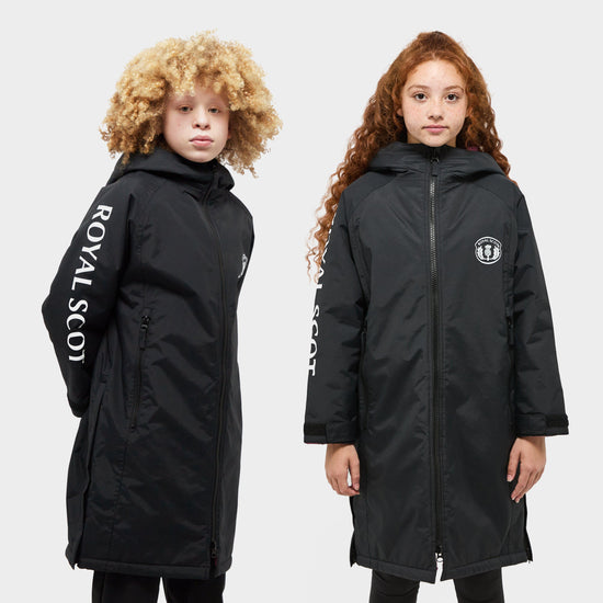 Kids’ Poppy Waterproof Riding Robe Black