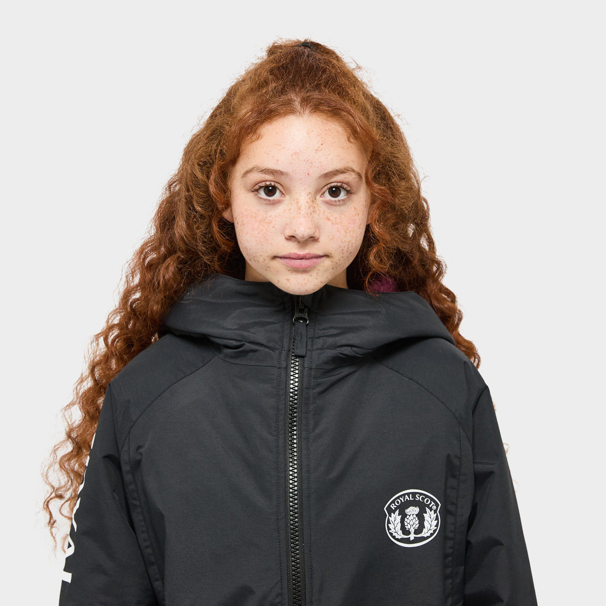 Kids’ Poppy Waterproof Riding Robe Black