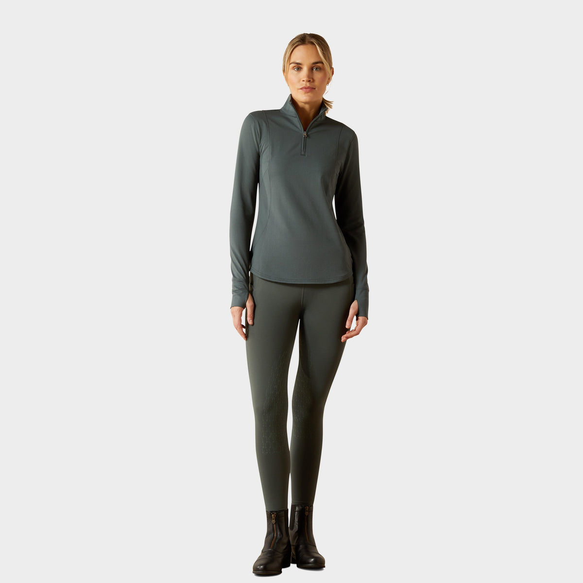 Women's Gridwork 2.0 1/4 Zip Baselayer Sage