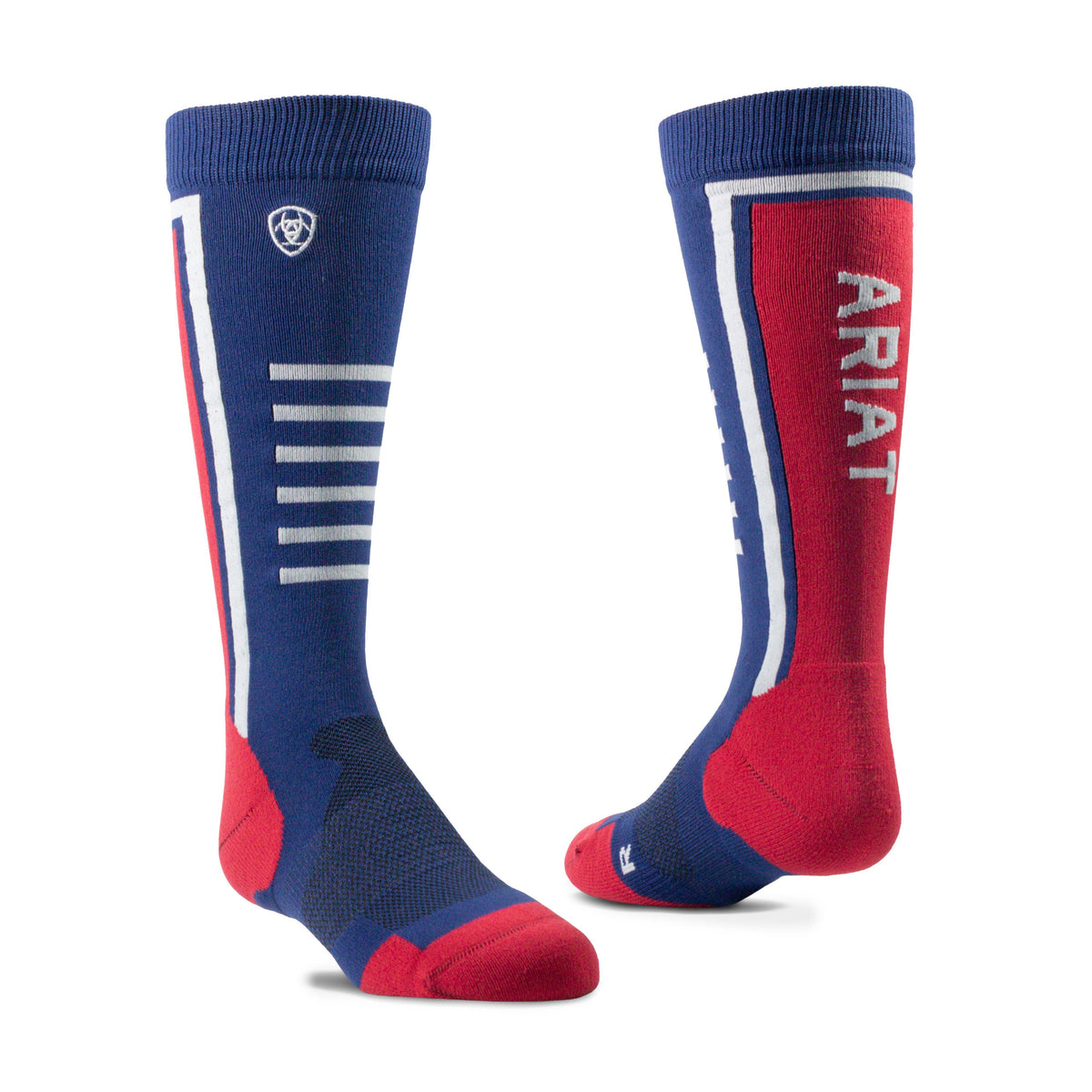 Kids' Slimline Performance Sock Navy/Red