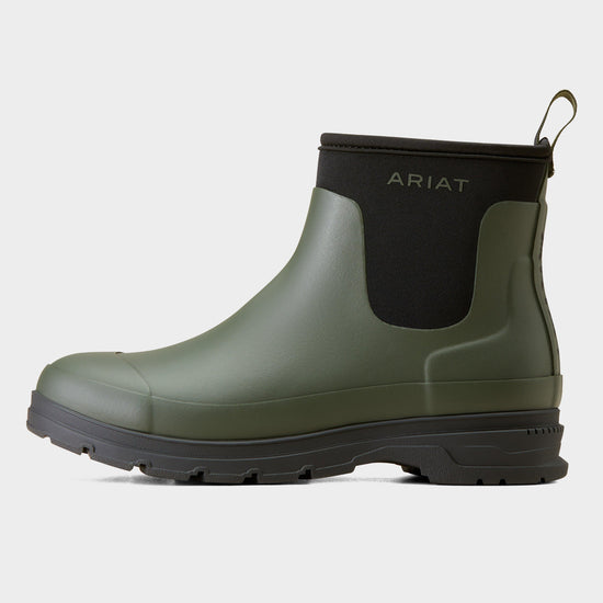 Womens Kelmarsh Shortie Rubber Boot Dark Olive