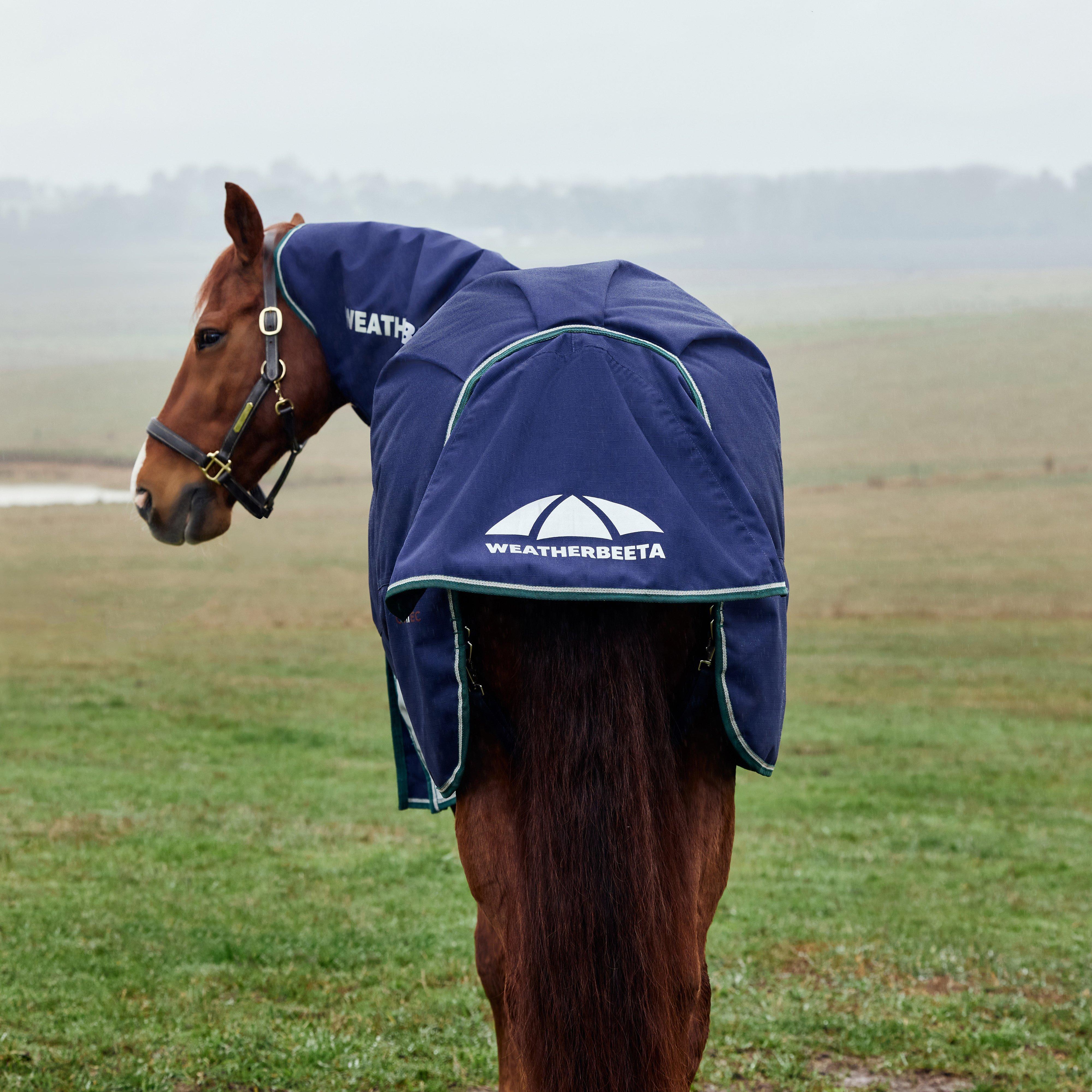 ComFiTec Plus Dynamic II Detach-A-Neck Mediumweight 220g Turnout Rug Navy