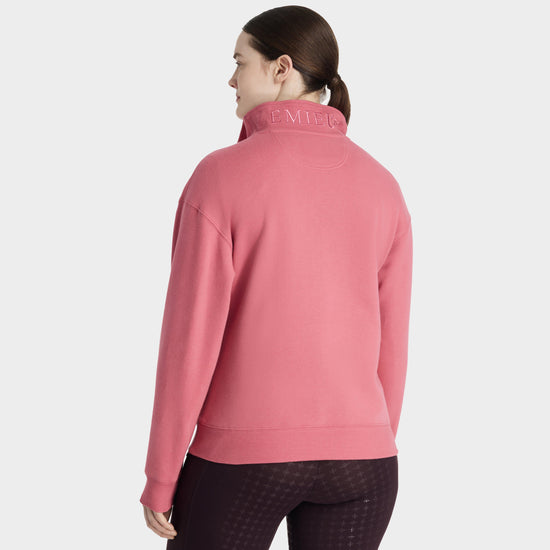 Womens Keira Quarter Neck Sweater Cranberry