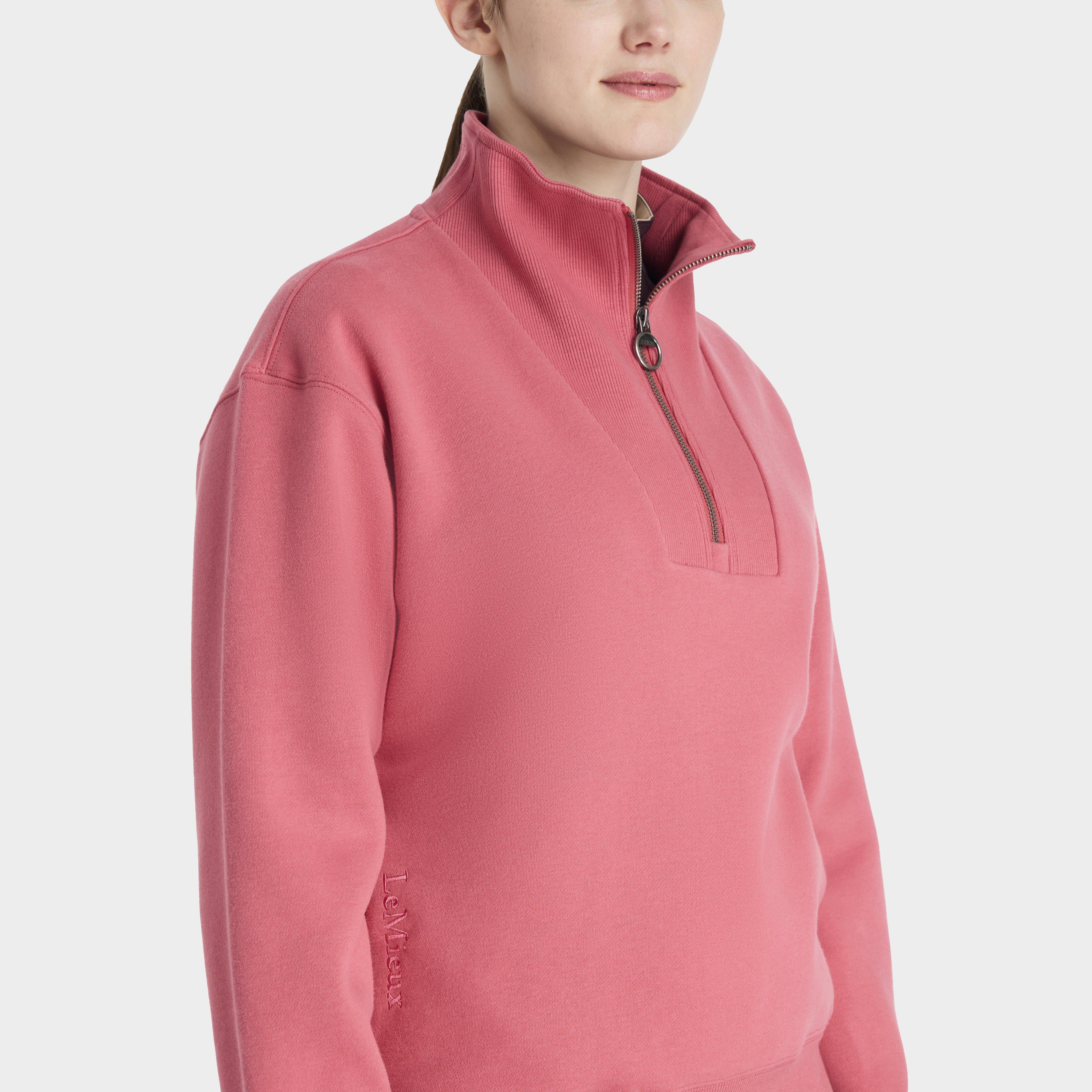 Womens Keira Quarter Neck Sweater Cranberry