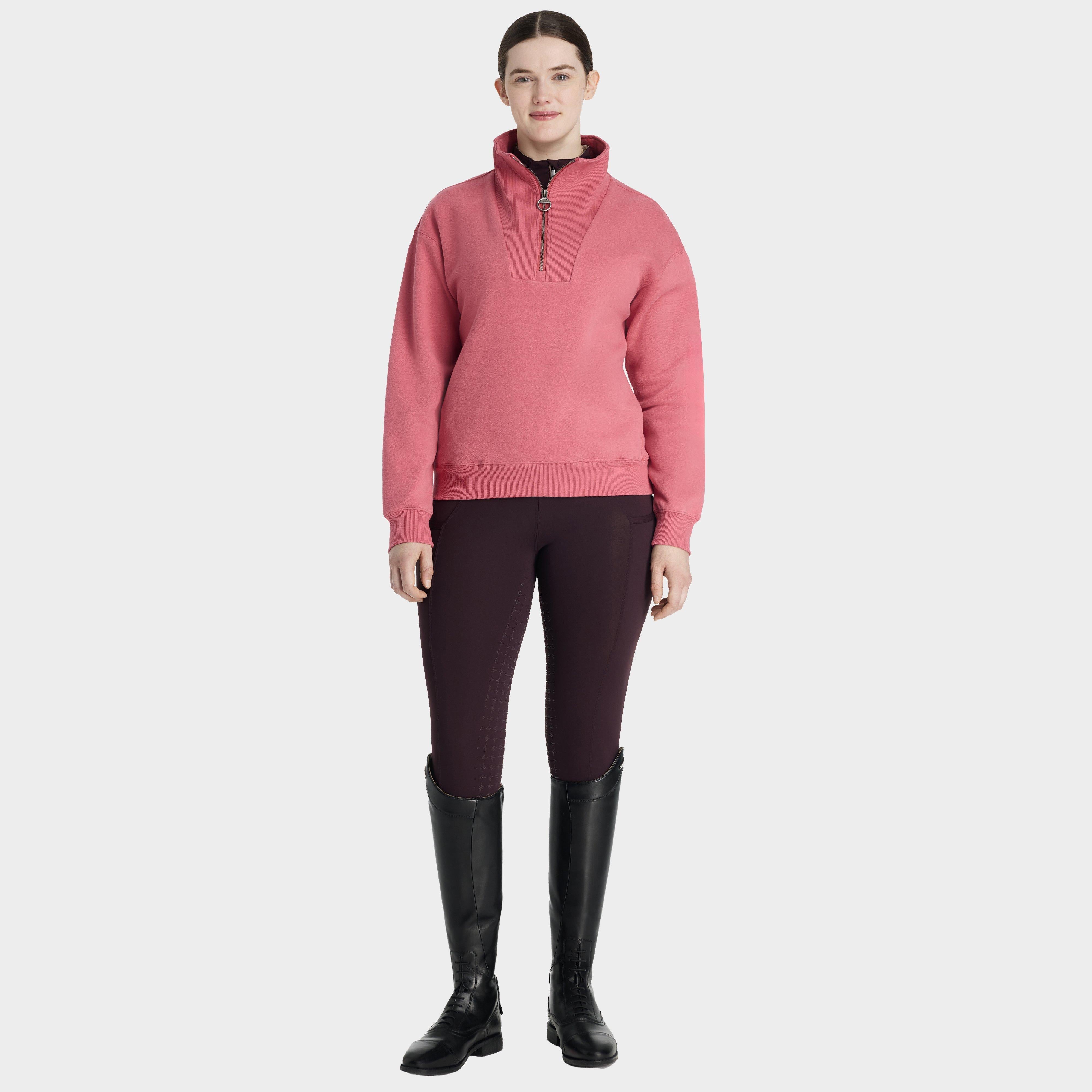 Womens Keira Quarter Neck Sweater Cranberry