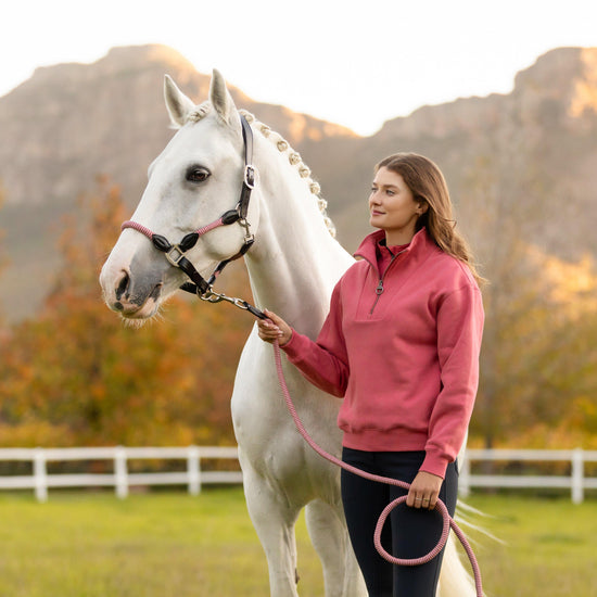 Womens Keira Quarter Neck Sweater Cranberry