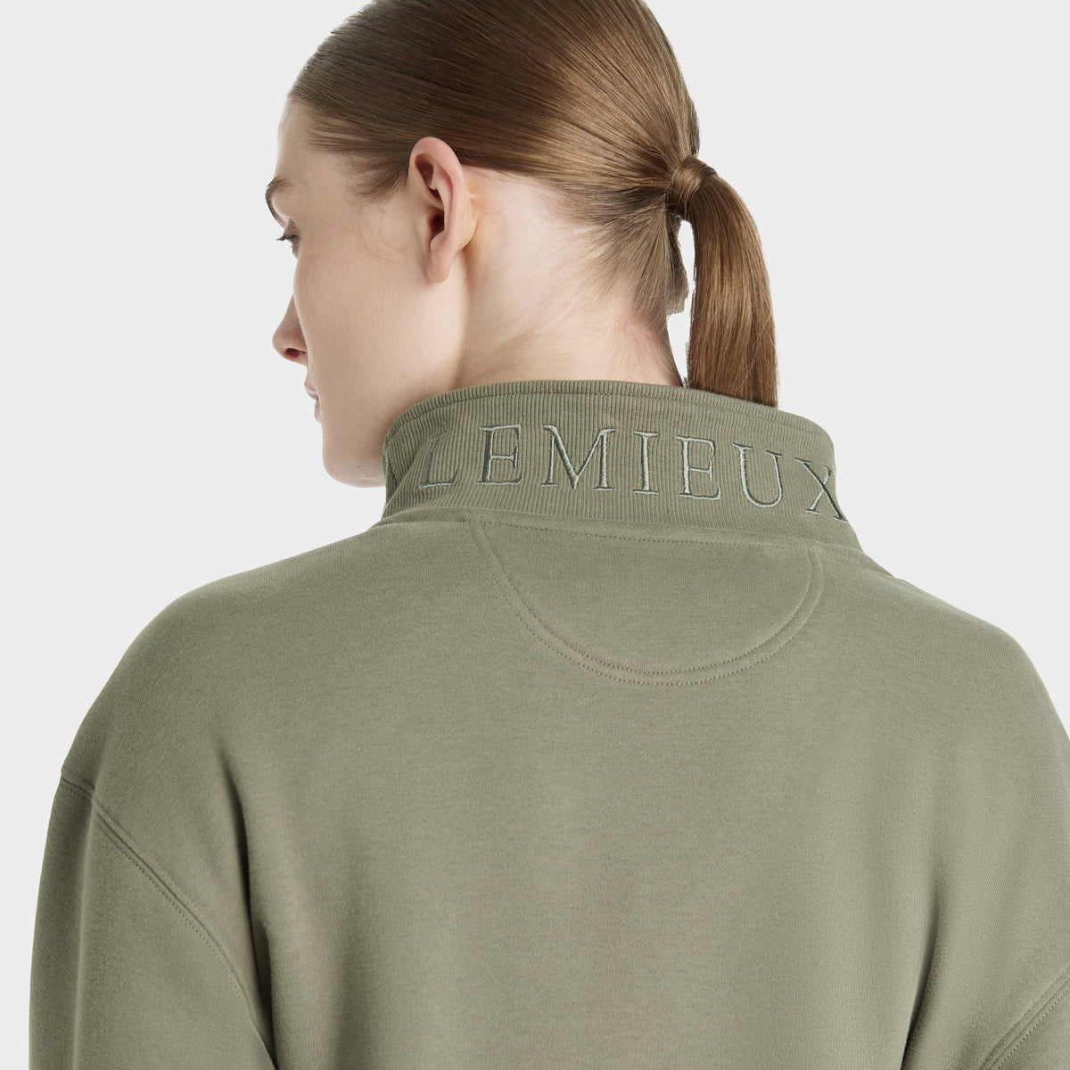 Womens Keira Quarter Neck Sweater Rosemary