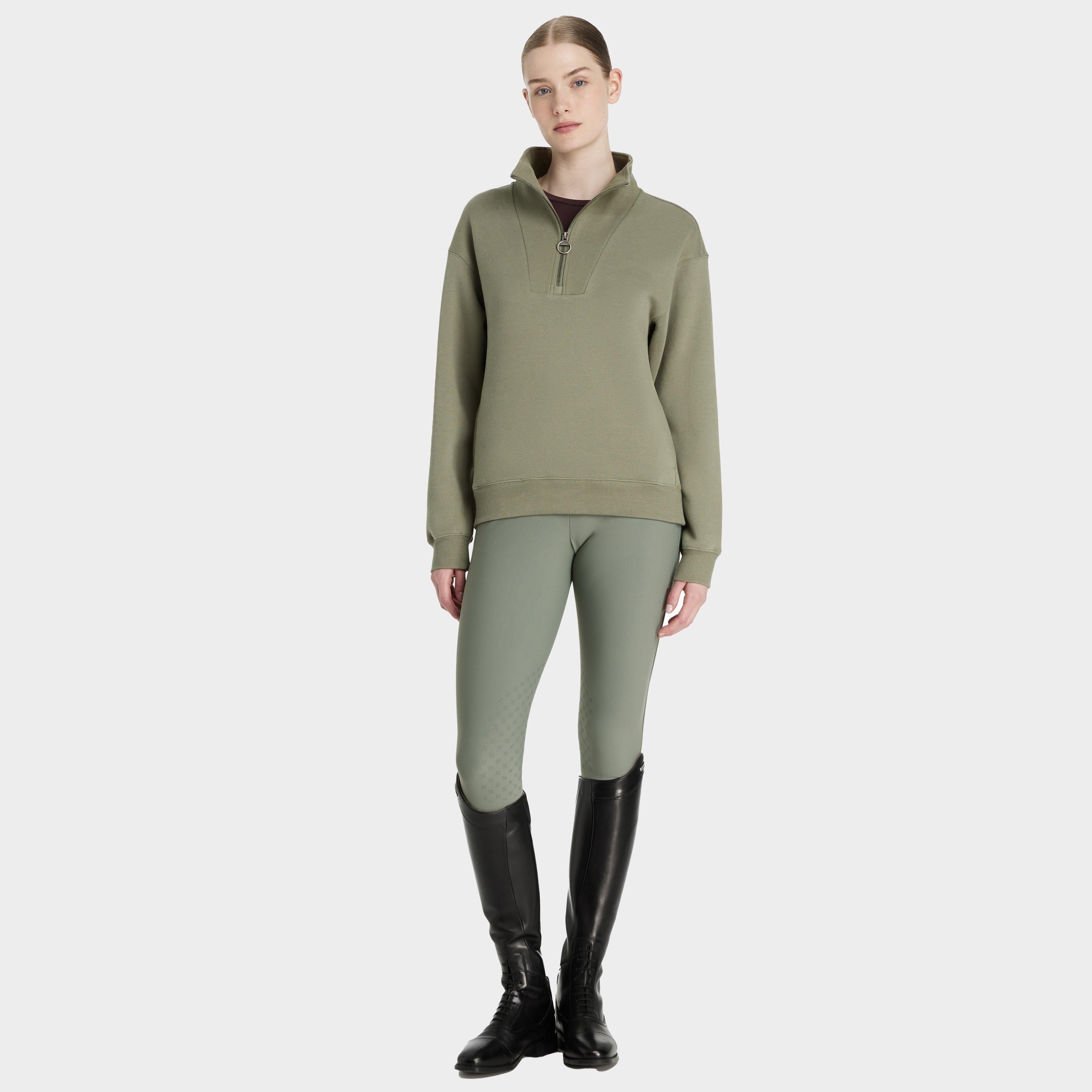Womens Keira Quarter Neck Sweater Rosemary