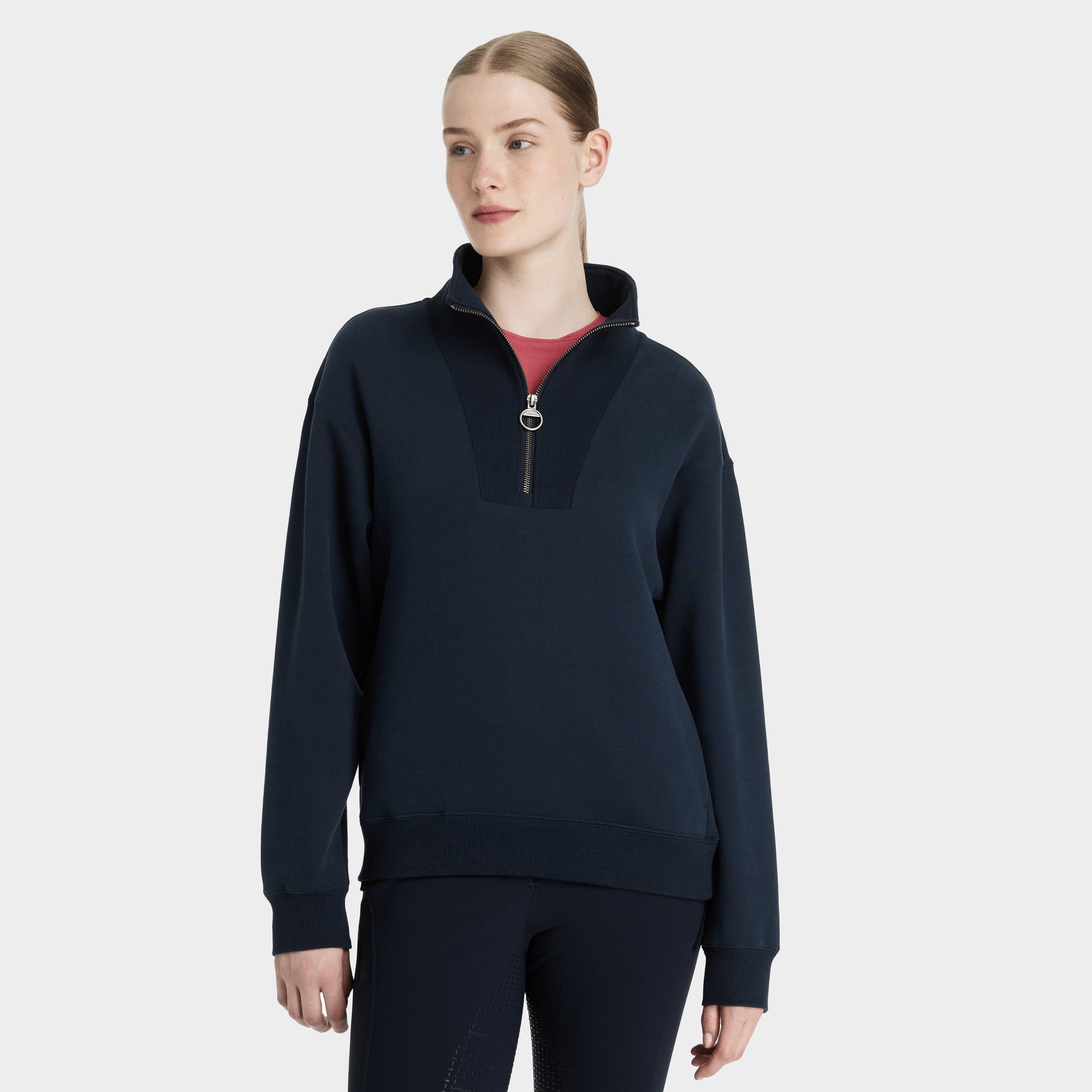 Womens Keira Quarter Neck Sweater Navy