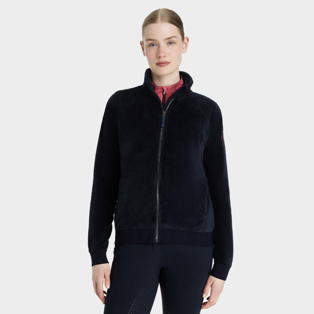 Womens Liberty Zip Through Fleece Navy