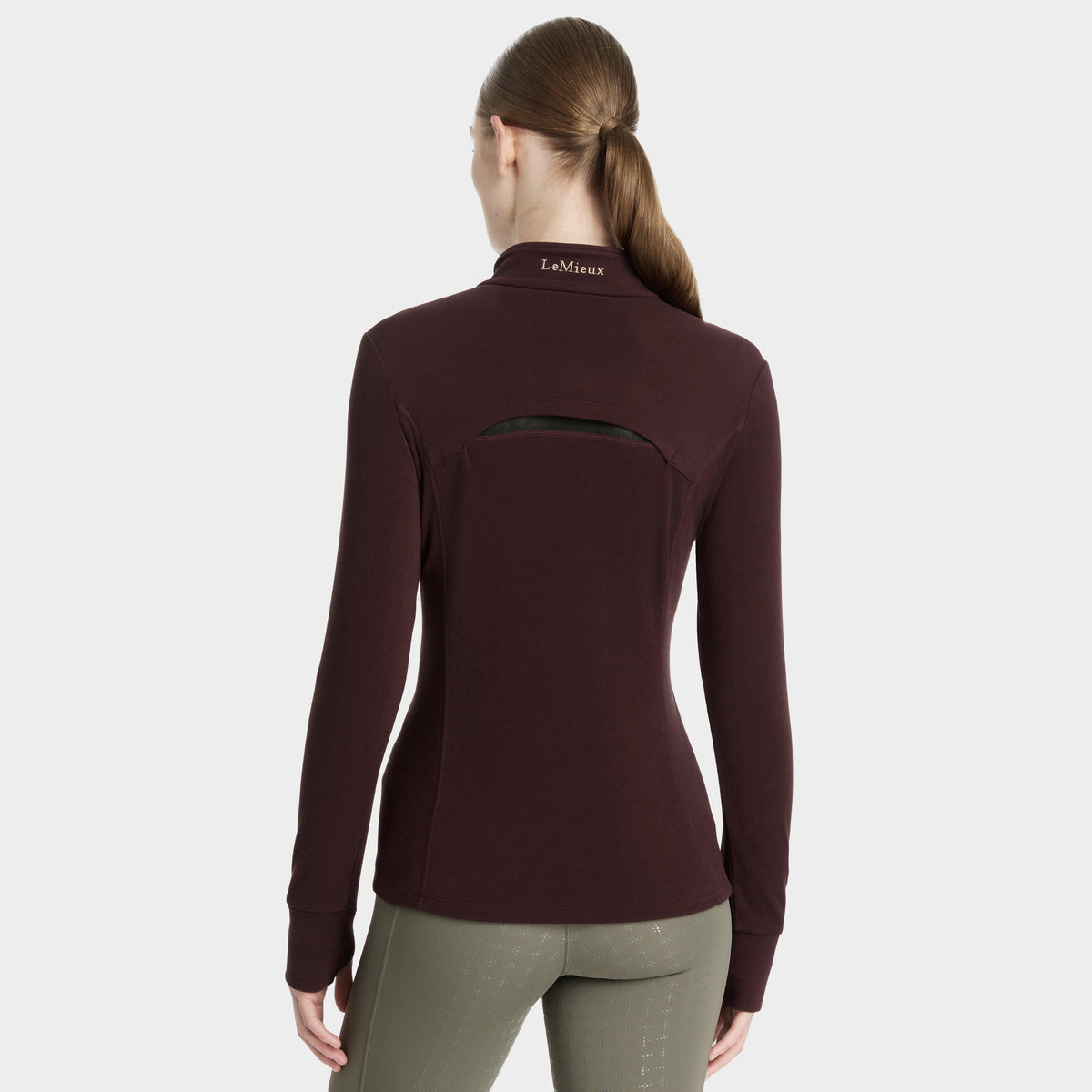 Womens Frances Quarter Zip Fleece Damson