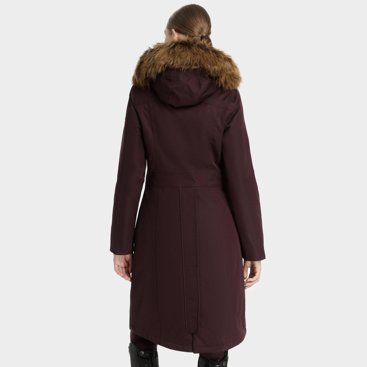Womens Anya Waterproof Riding Coat Damson