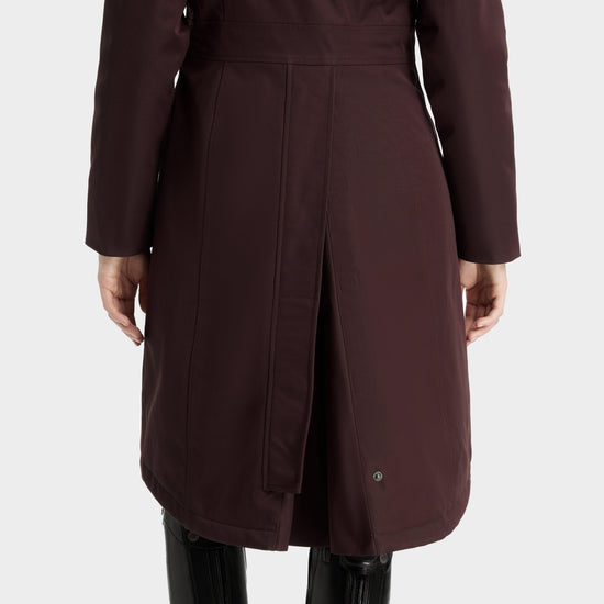 Womens Anya Waterproof Riding Coat Damson