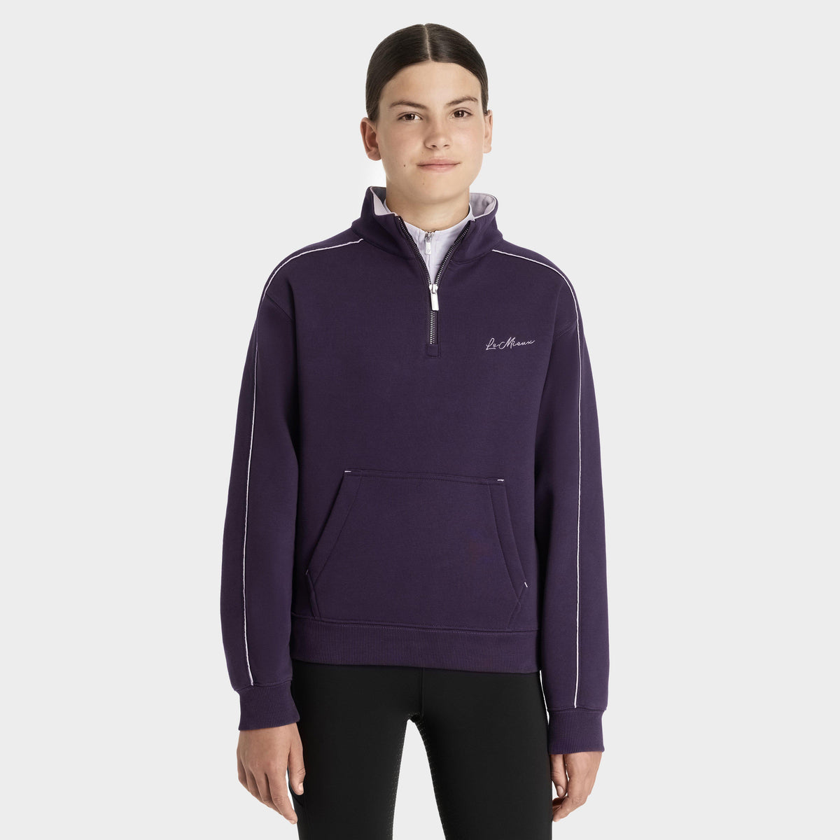 Young Rider Kate Quarter Zip Sweat Juniper