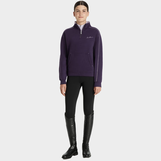 Young Rider Kate Quarter Zip Sweat Juniper
