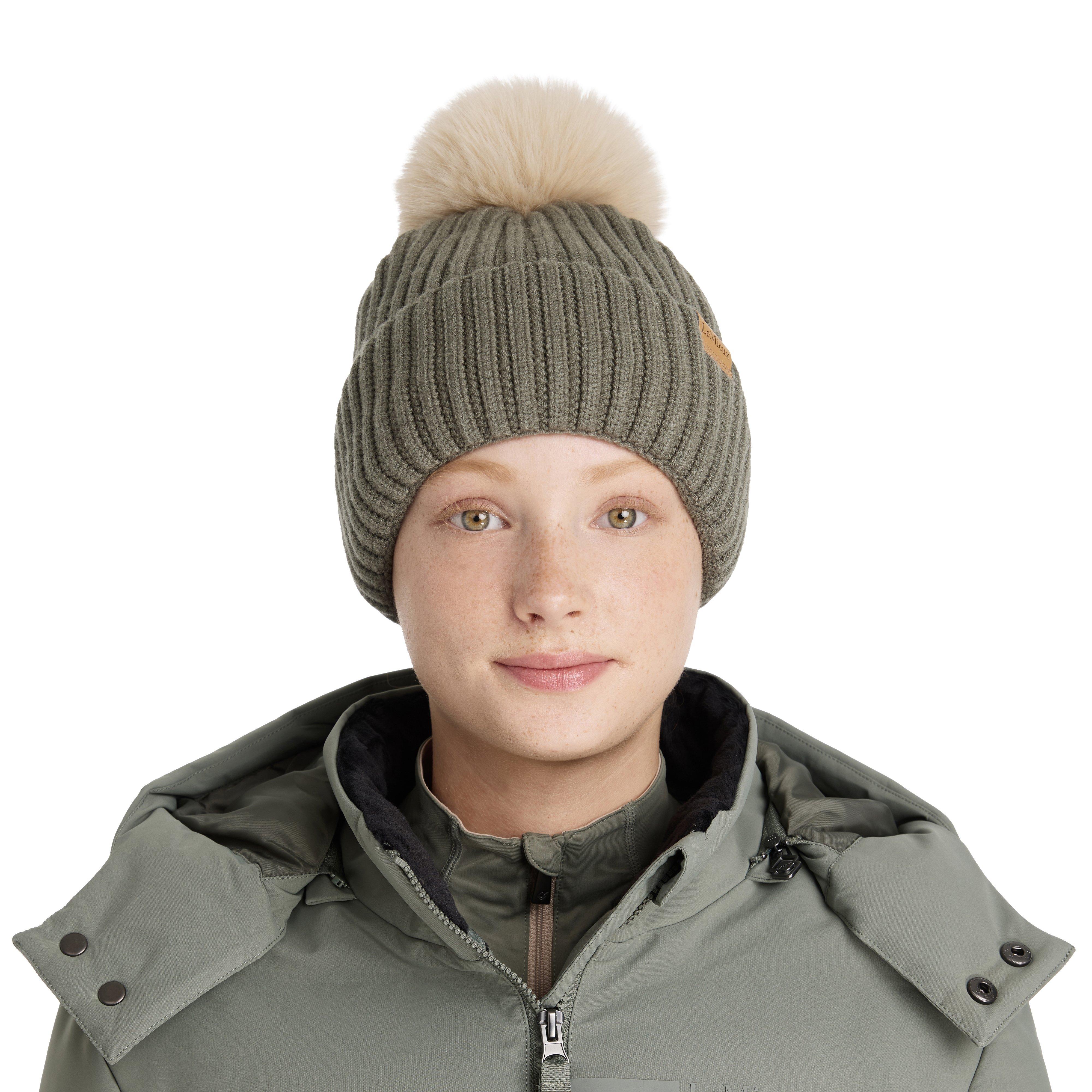 Womens Clara Ribbed Beanie Rosemary