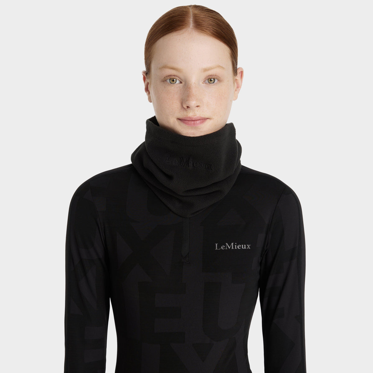 Womens Fleece Snood Black