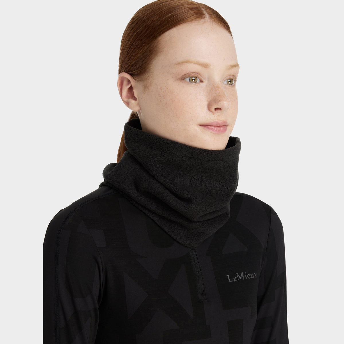 Womens Fleece Snood Black