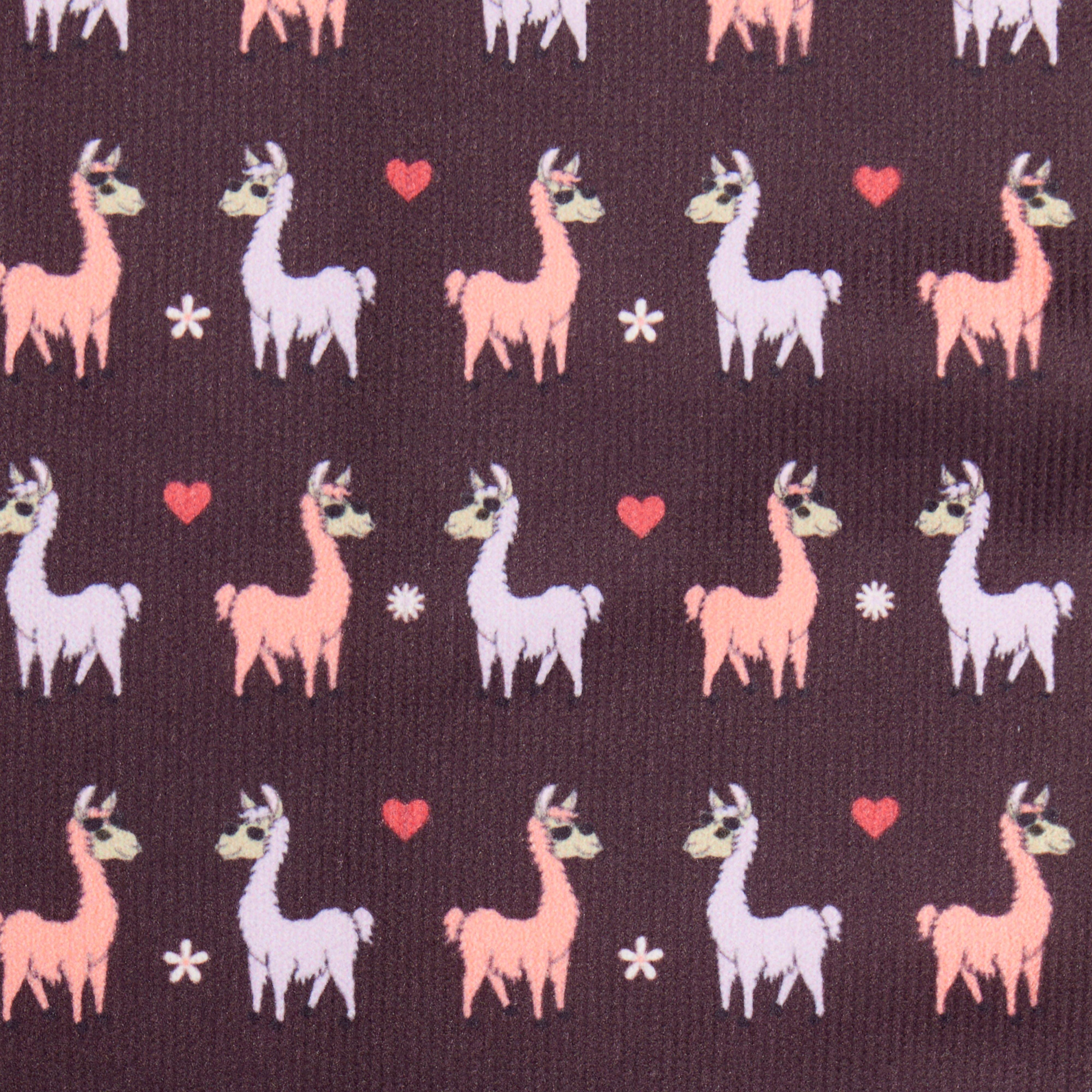 Womens Footsies Socks Llama Damson