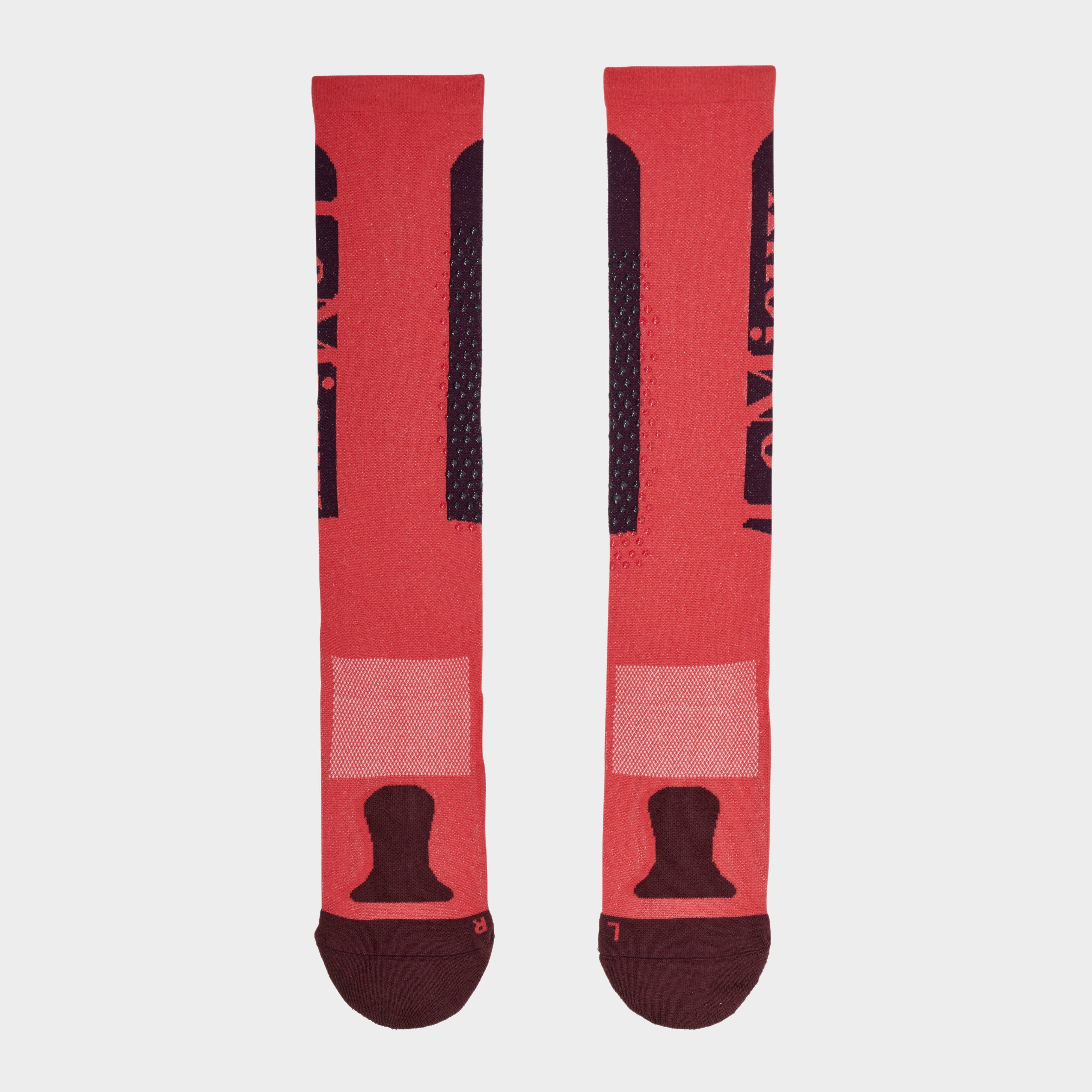 Womens Silicone Socks Cranberry