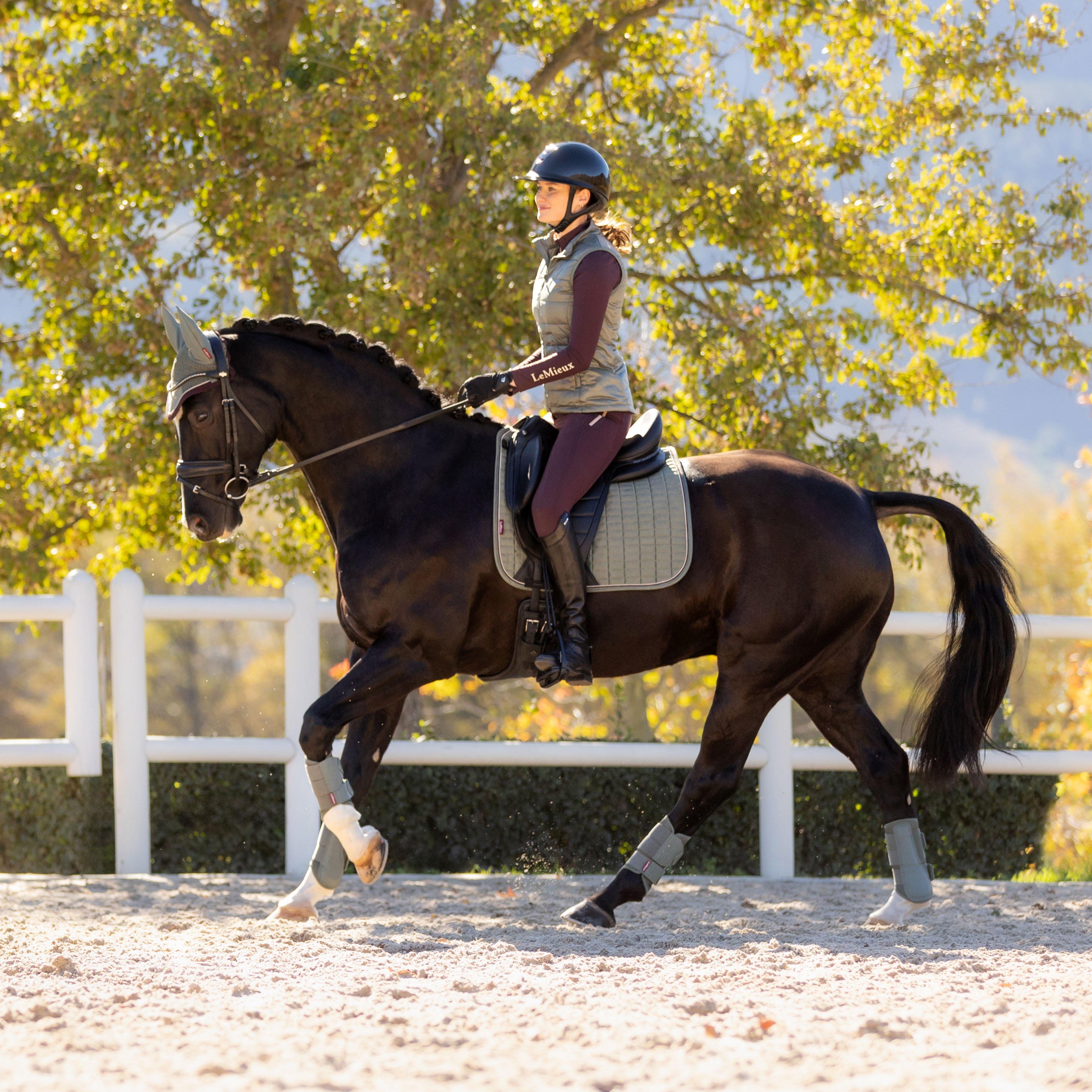 Suede Dressage Saddle Pad Rosemary
