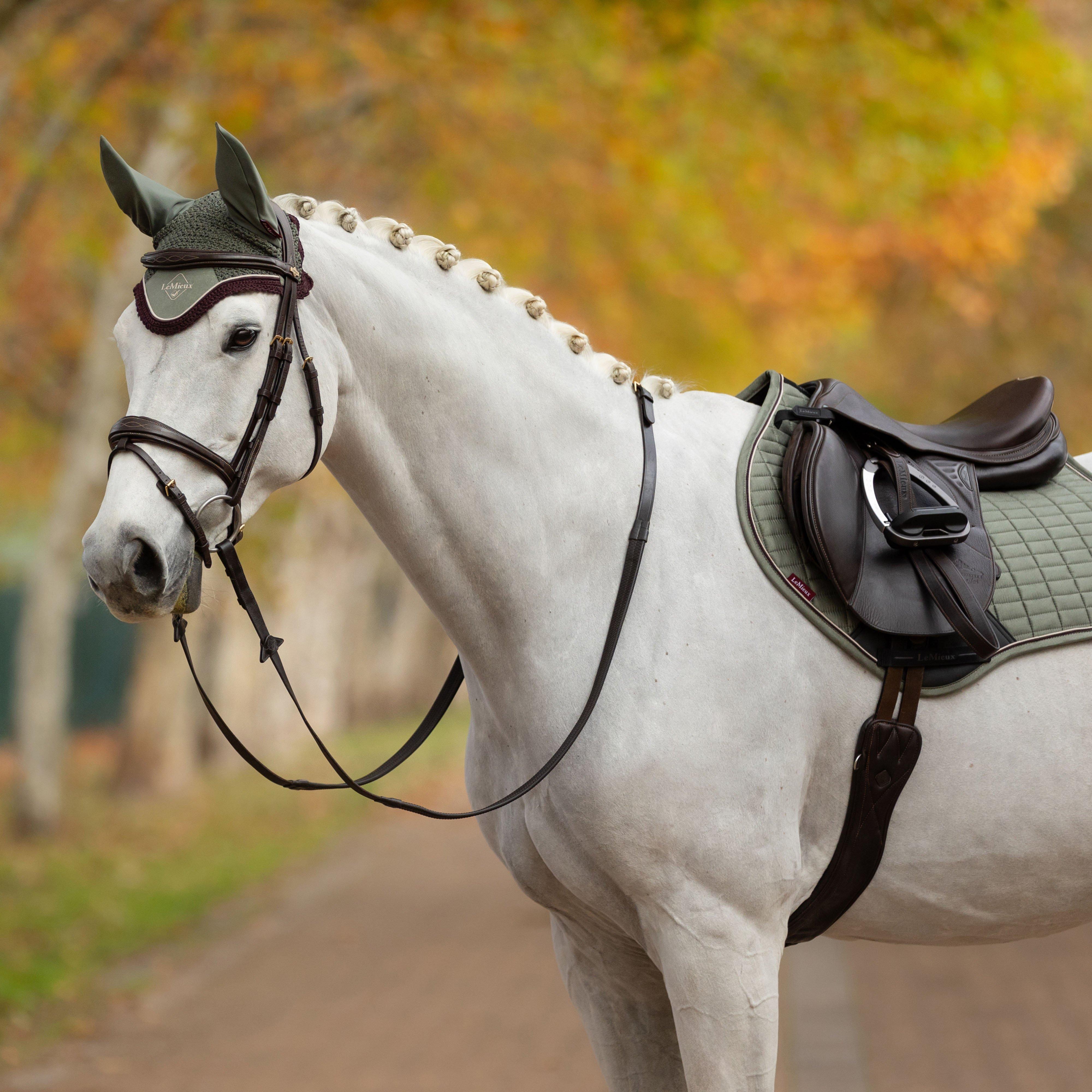 Suede Close Contact Saddle Pad Rosemary