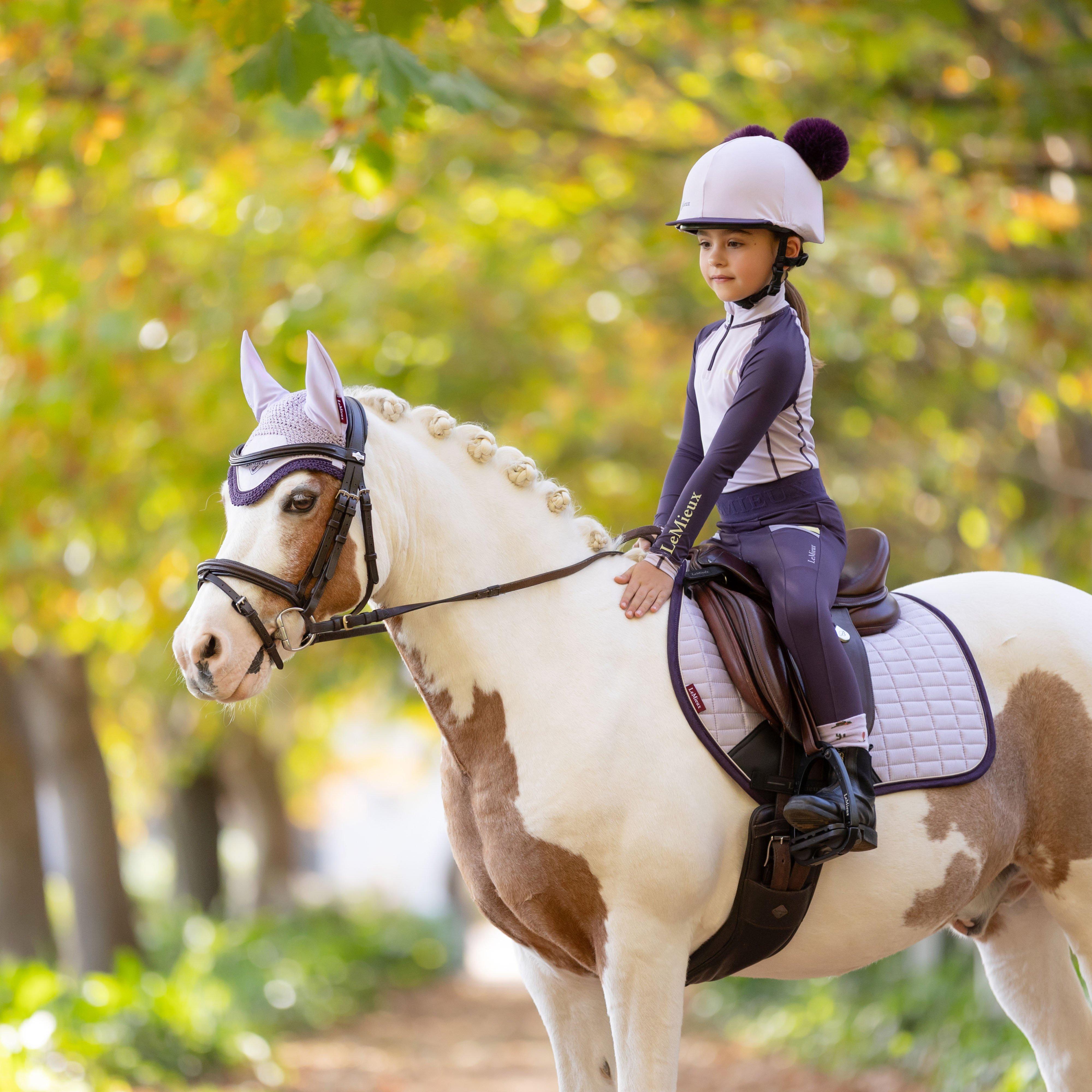 Suede Close Contact Saddle Pad Lilac