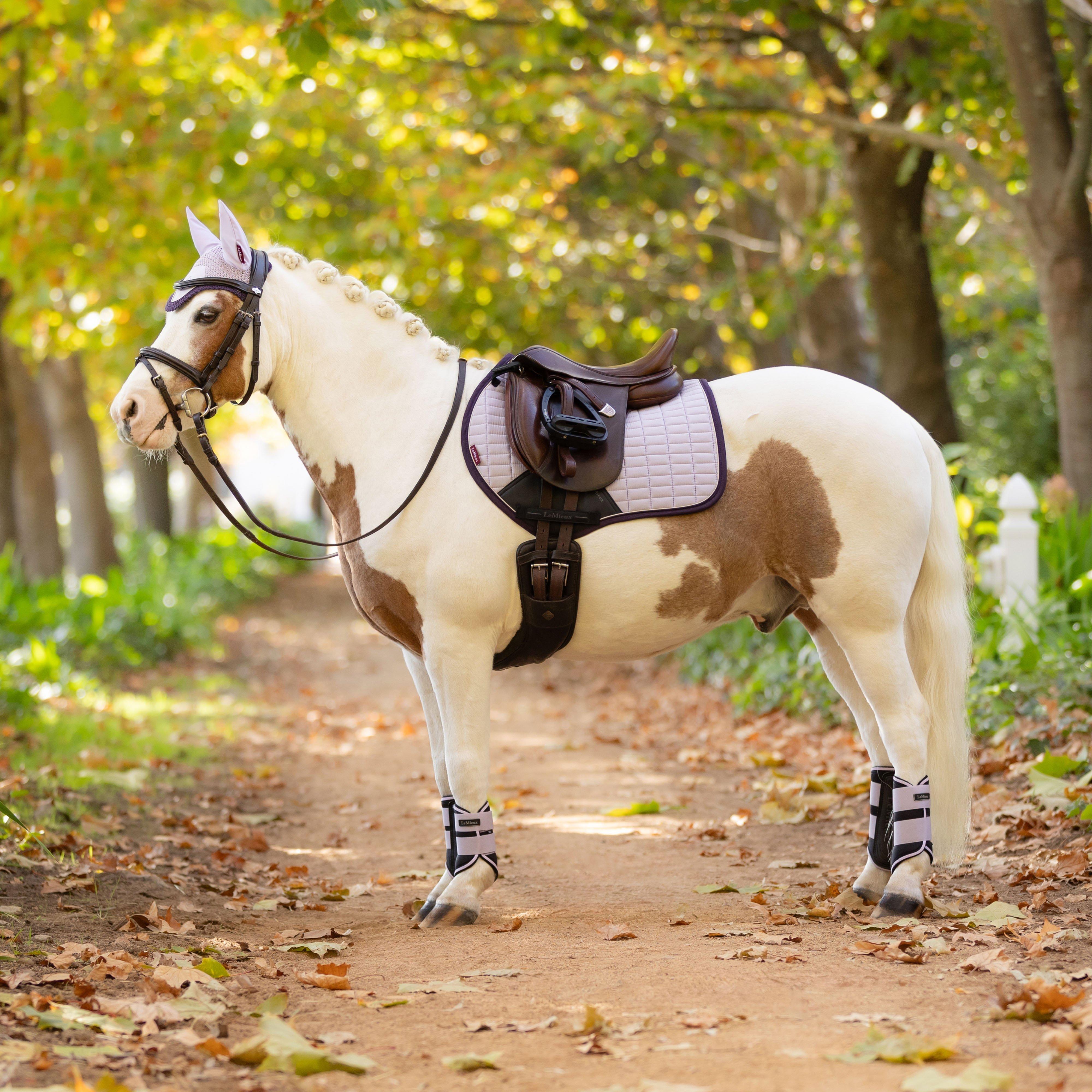 Suede Close Contact Saddle Pad Lilac