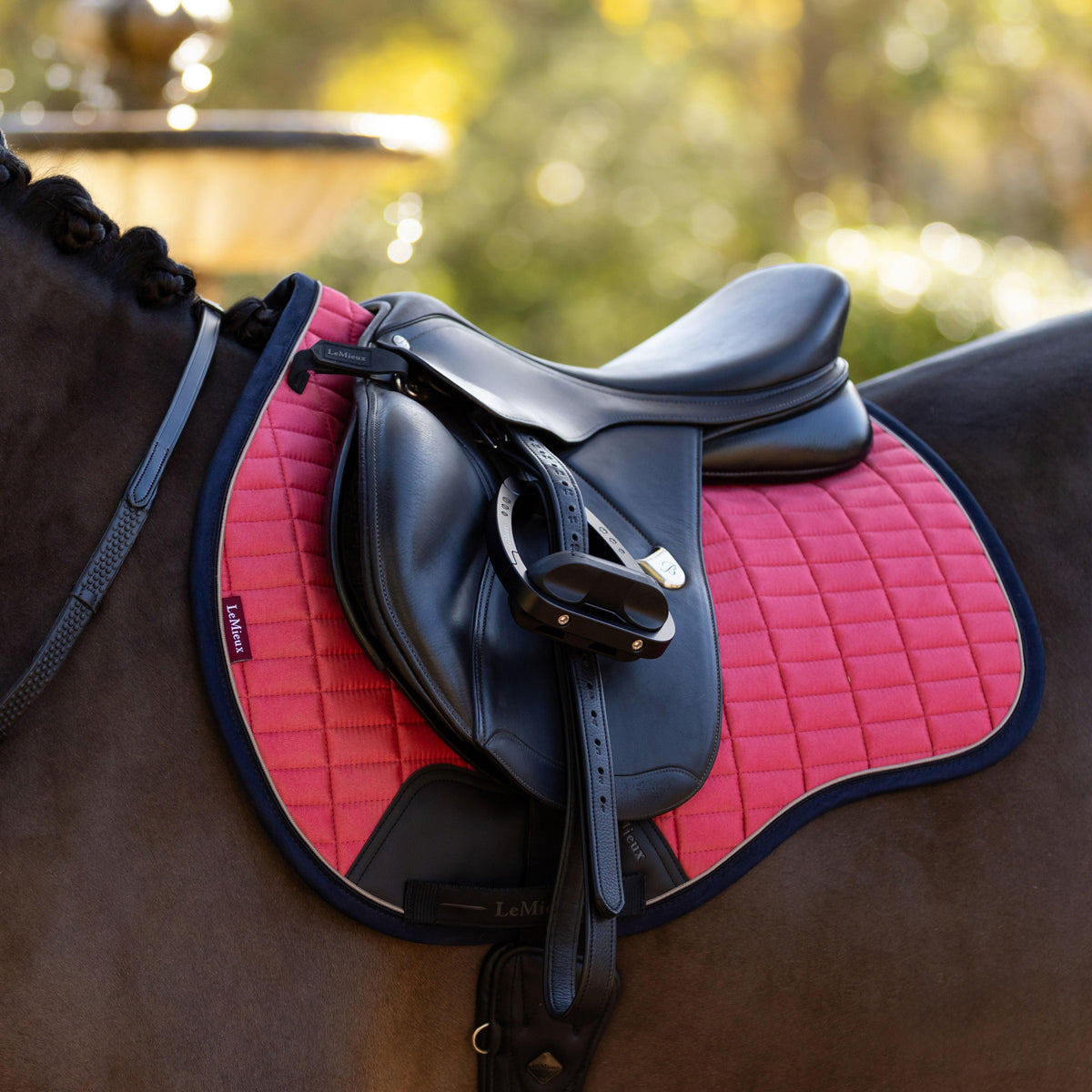 Suede GP Saddle Pad Cranberry